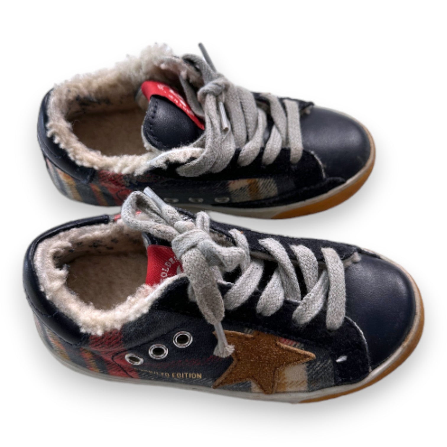GOLDEN GOOSE - Rot-blau karierte Sneakers - 24