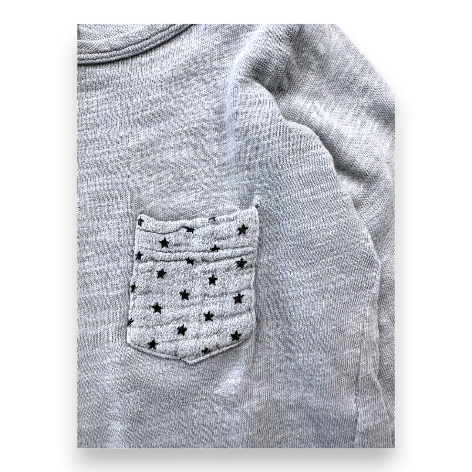 BONTON - Blue long-sleeved T-shirt - 4 years