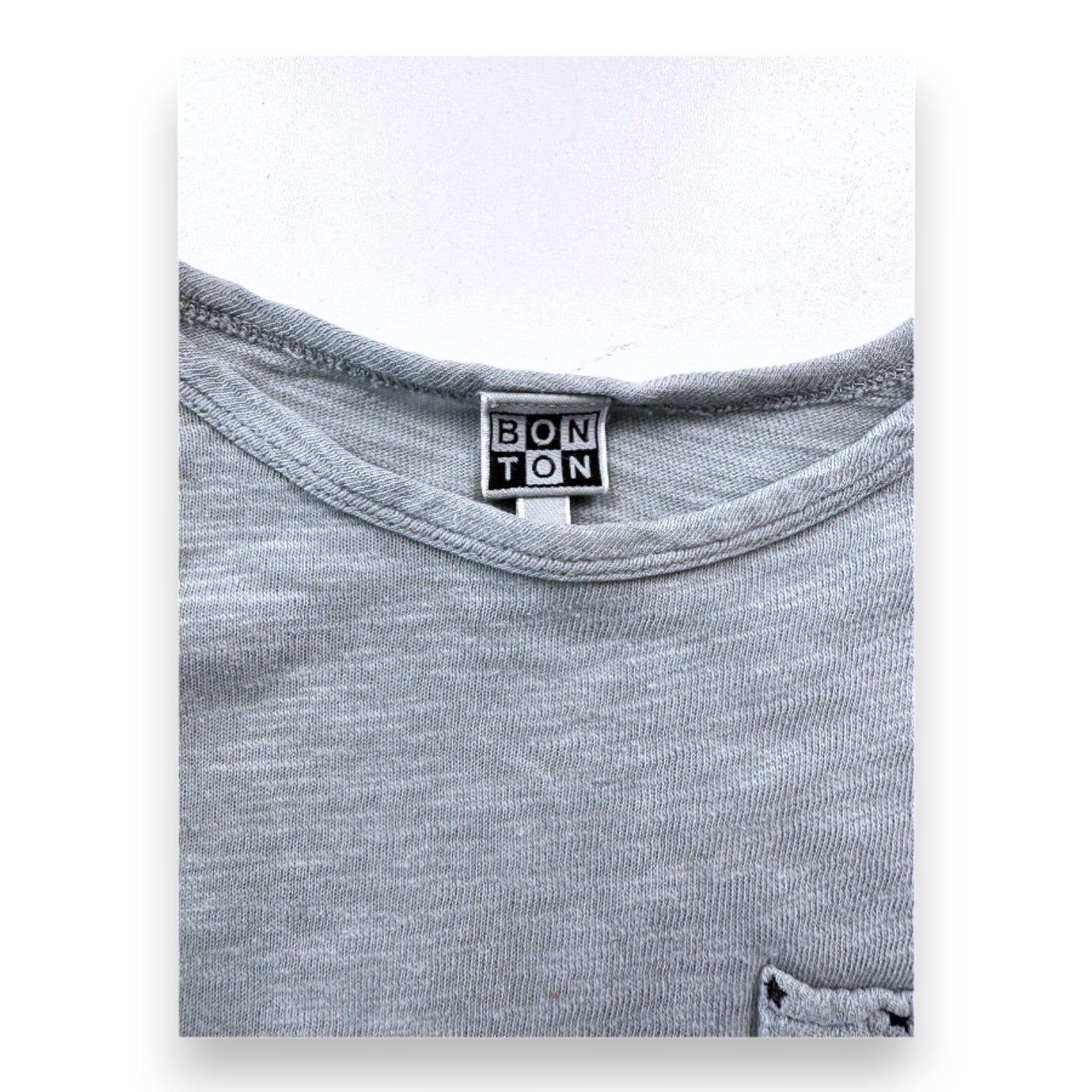 BONTON - Blue long-sleeved T-shirt - 4 years