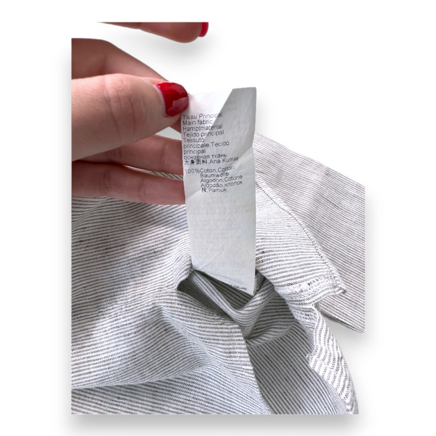 TARTINE & CHOCOLAT - Chemise à manches longues blanche à rayures - 4 ans