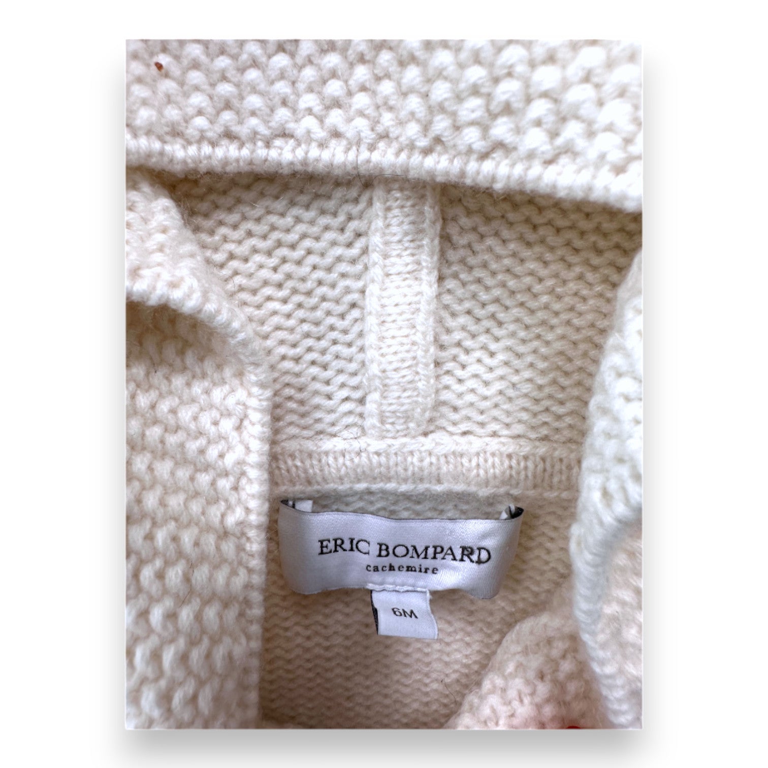 ERIC BOMPARD - White cashmere cardigan - 6 months