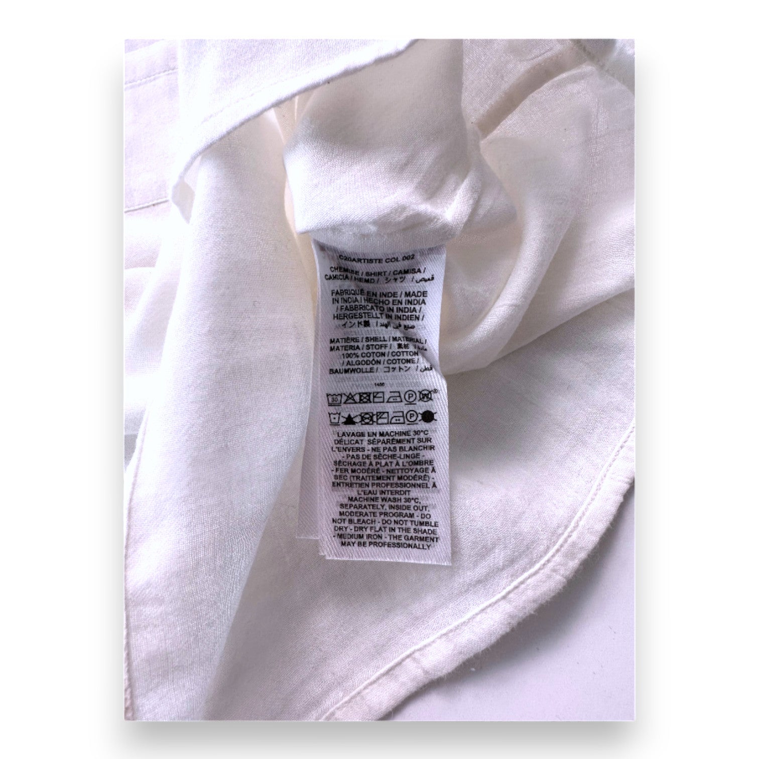 BONPOINT - Weißes Langarmhemd - 4 Jahre