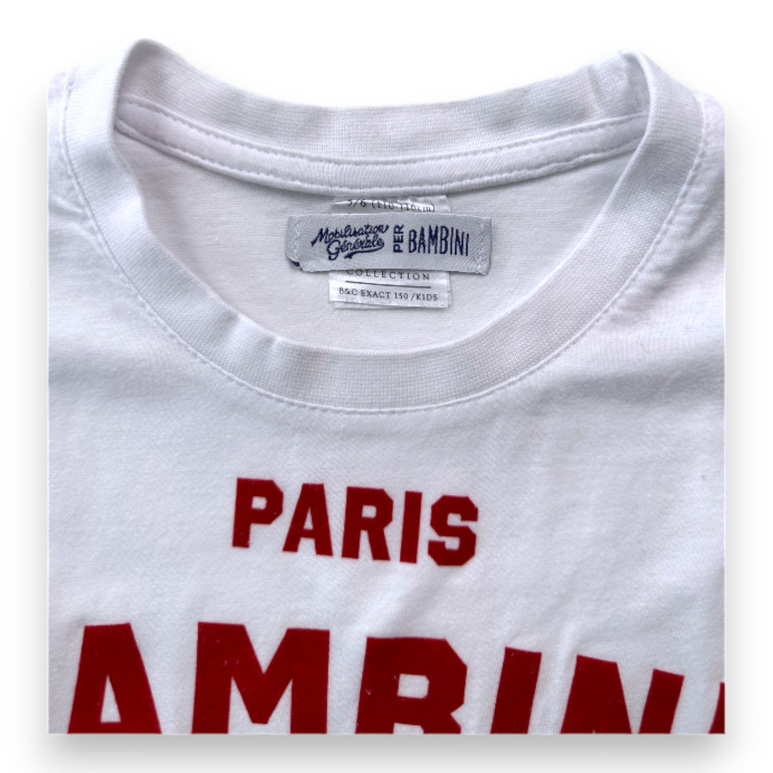 GENERAL MOBILIZATION - White "Paris Bambini Club" T-shirt - 5 years old