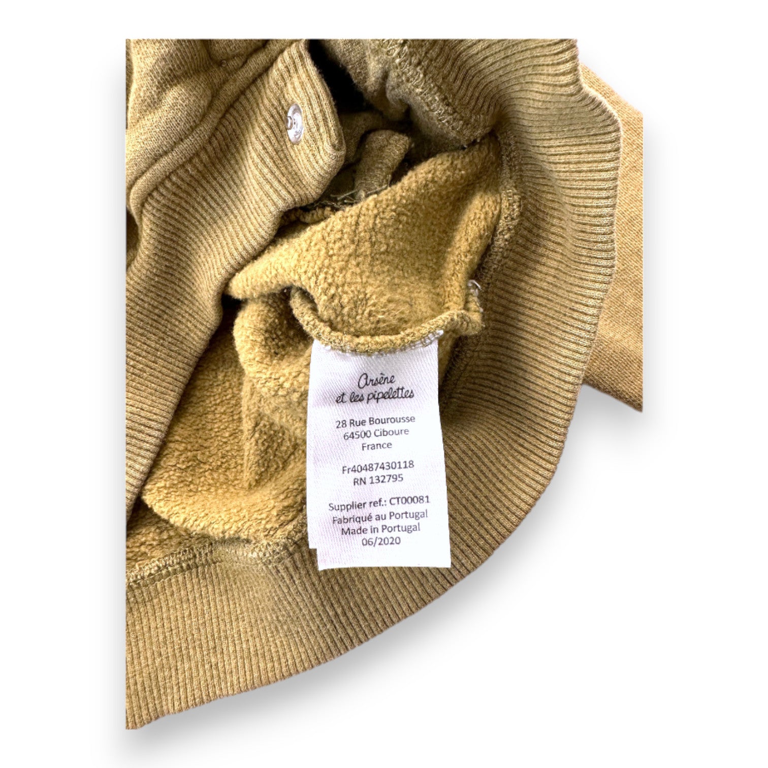 ARSÈNE ET LES PIPELETTES - Gilet teddy vert - 3 ans