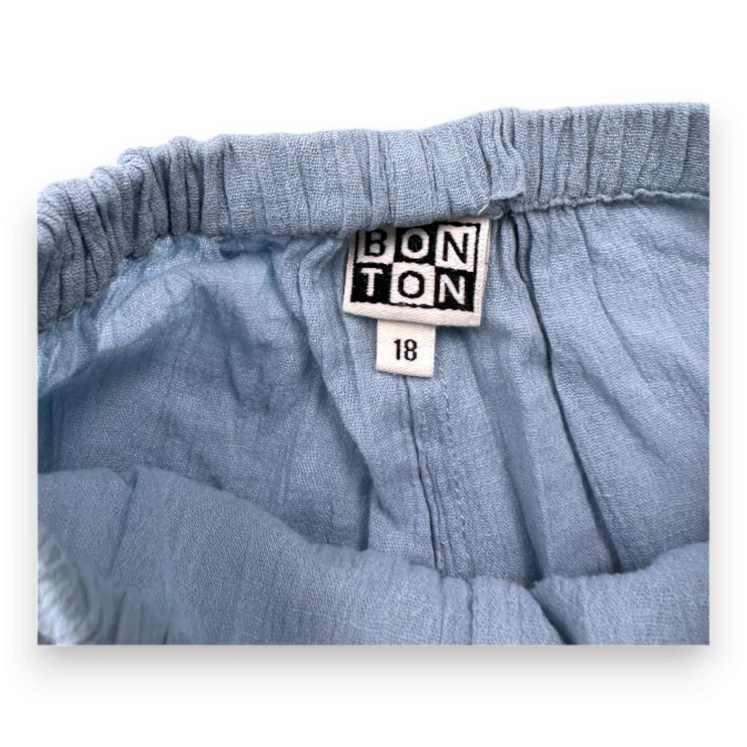 BONTON - Blue lightweight pants - 18 months