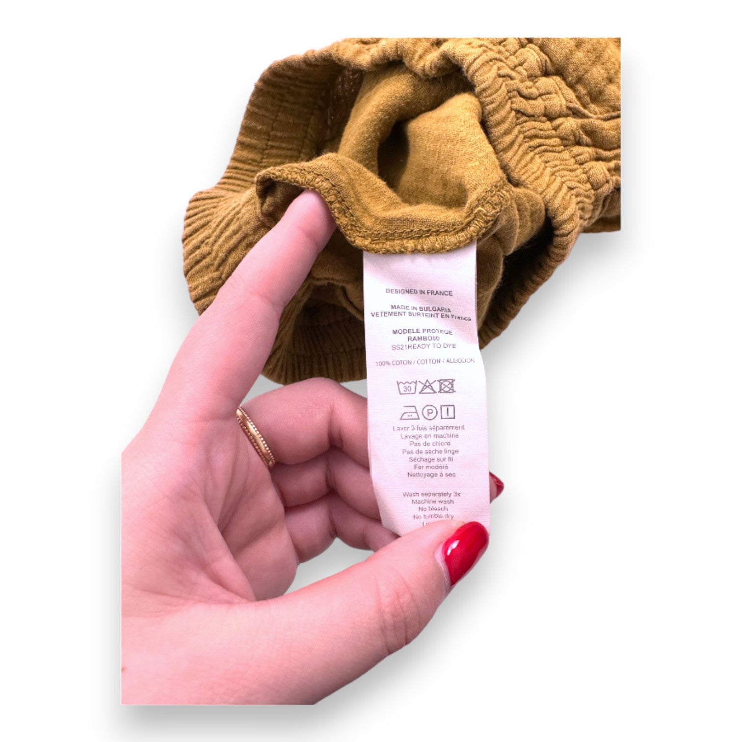 BONTON - Light green shorts - 4 years