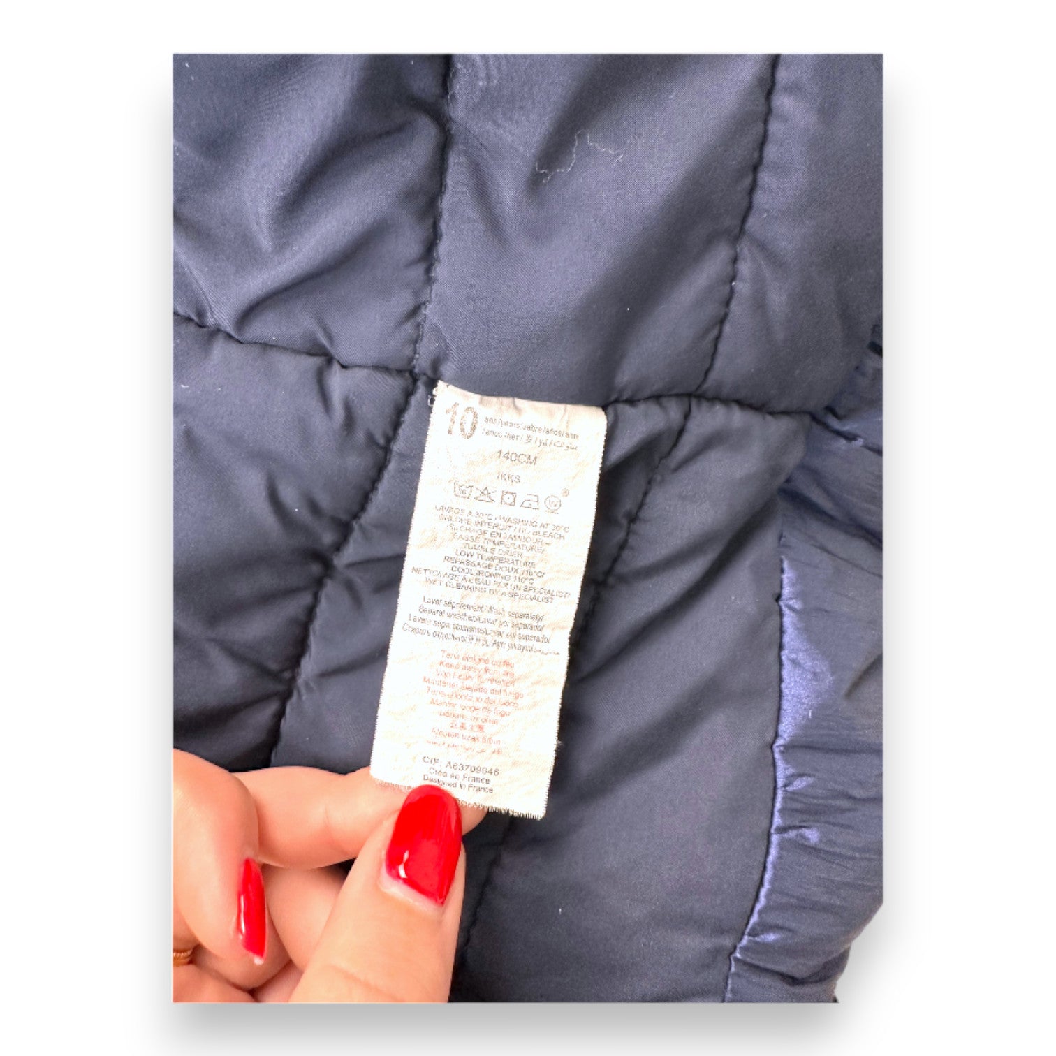 IKKS - Lange blaue Daunenjacke - 10 Jahre