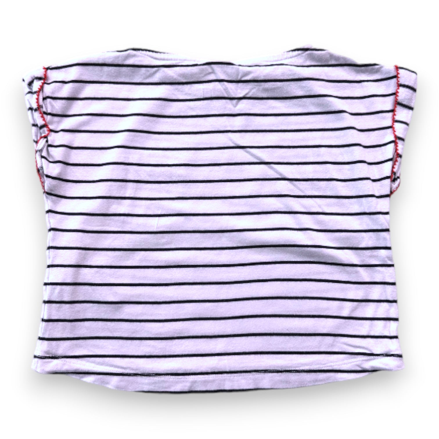 PETIT BATEAU - White striped T-shirt - 5 years