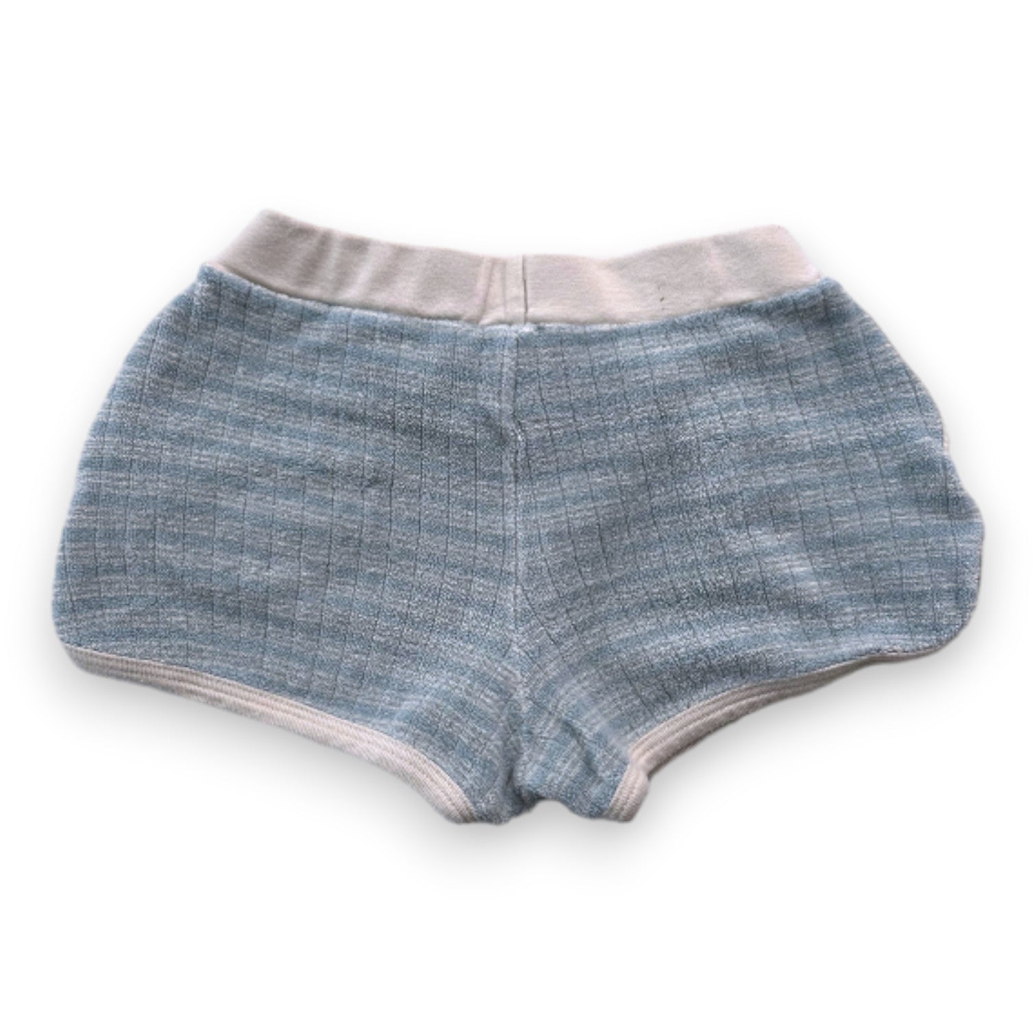 PETIT BATEAU - Blue and white terry cloth shorts - 5 years
