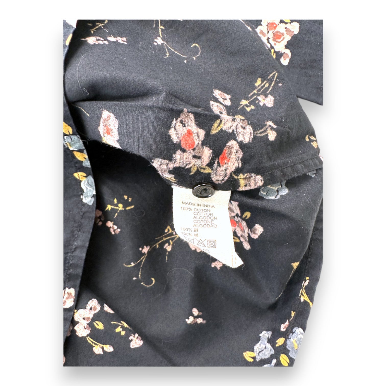 BONPOINT - Blouse bleu marine à fleurs - 10 ans