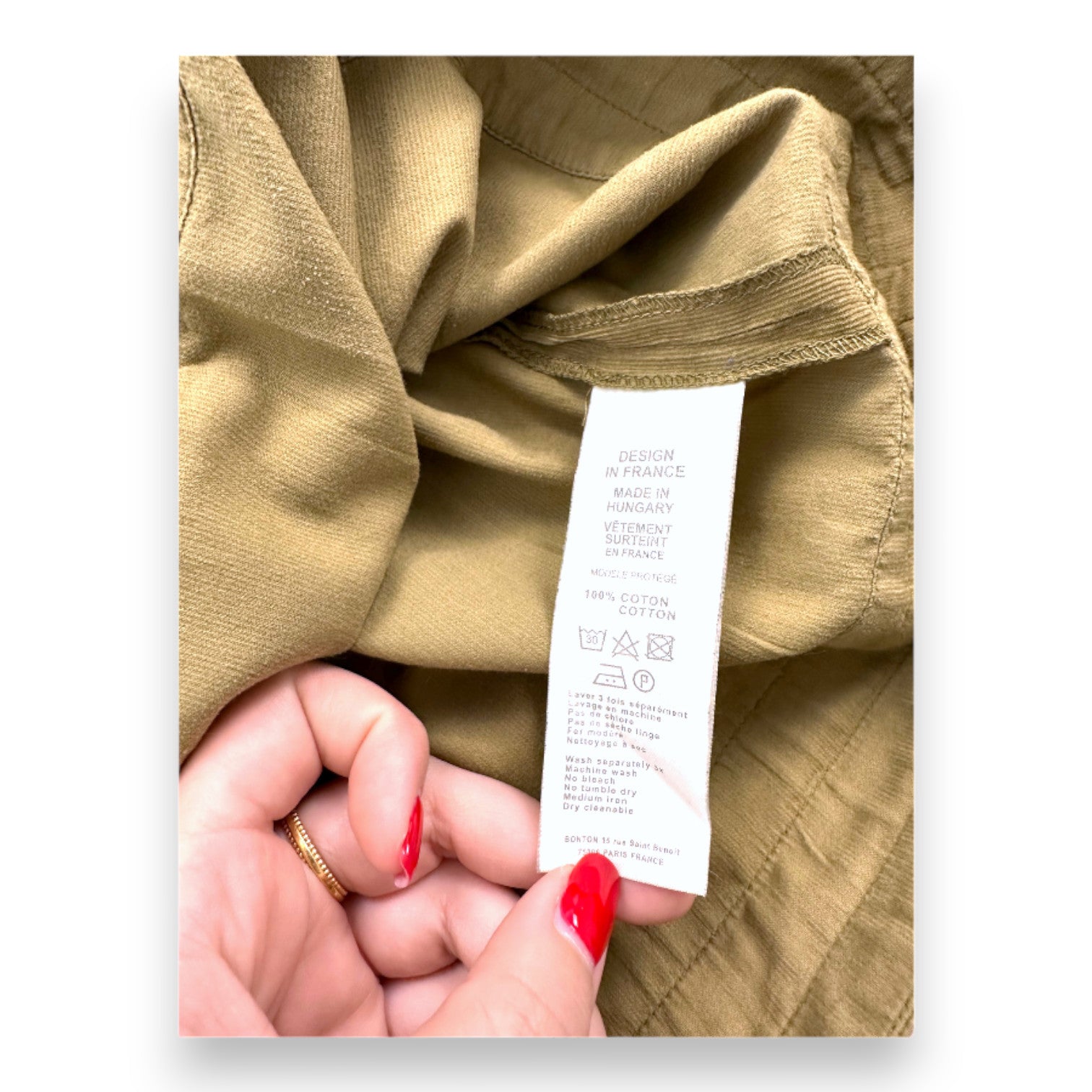 BONTON - Grüner Samtrock - 6 Jahre