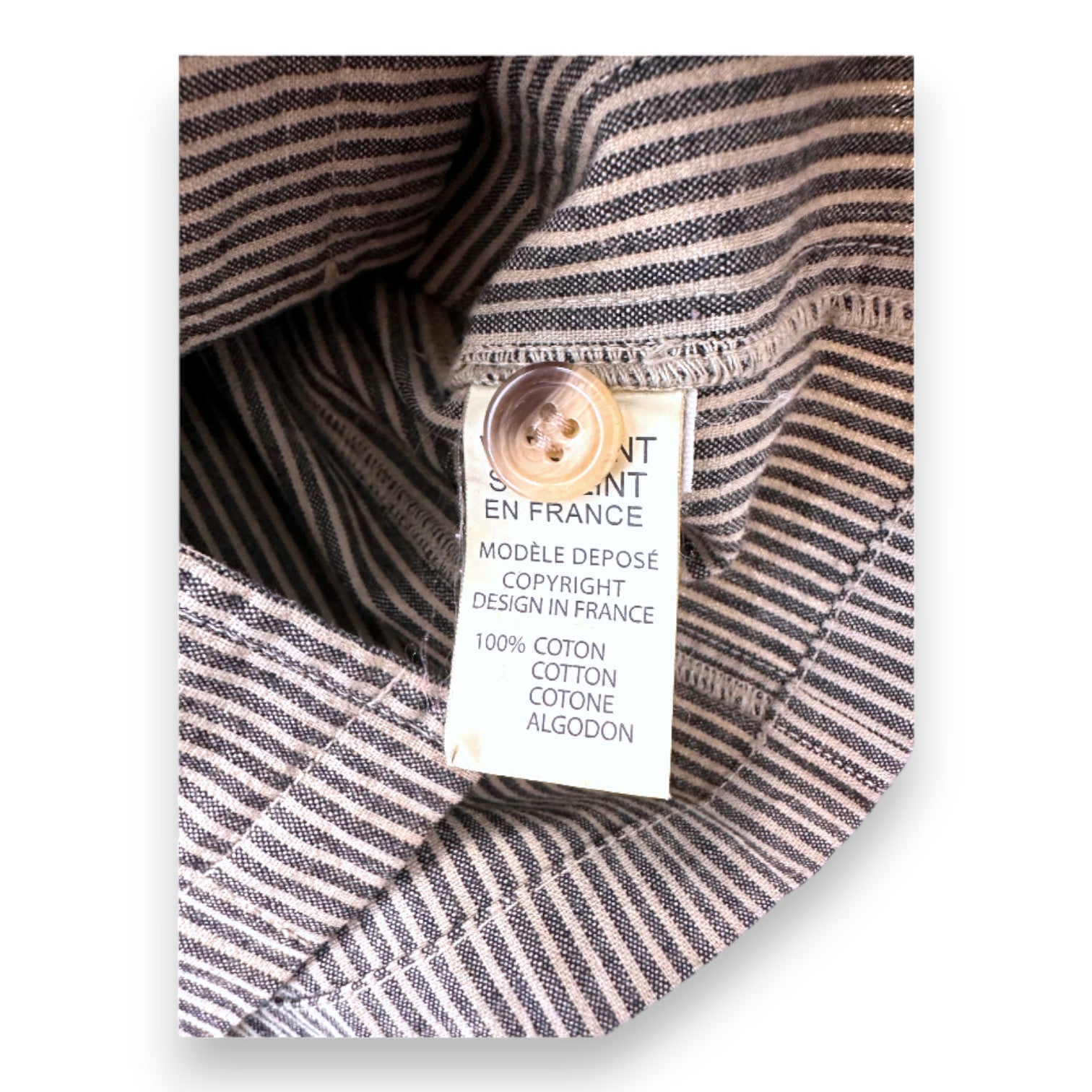 BONTON - Grün gestreifte Jacke - 4 Jahre