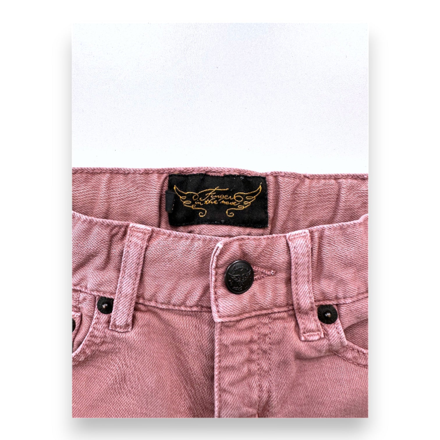 FINGER IN THE NOSE - Short en jean rose - 8 ans