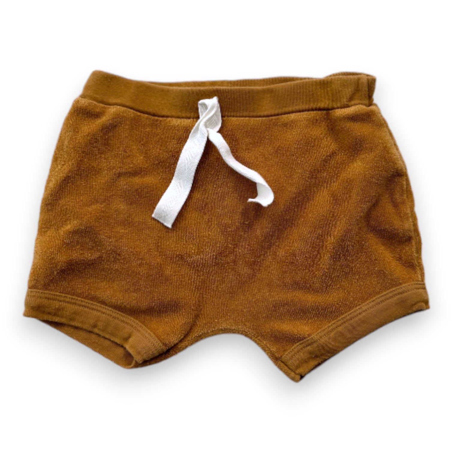 PETIT BATEAU - Braune Frottee-Shorts - 18 Monate