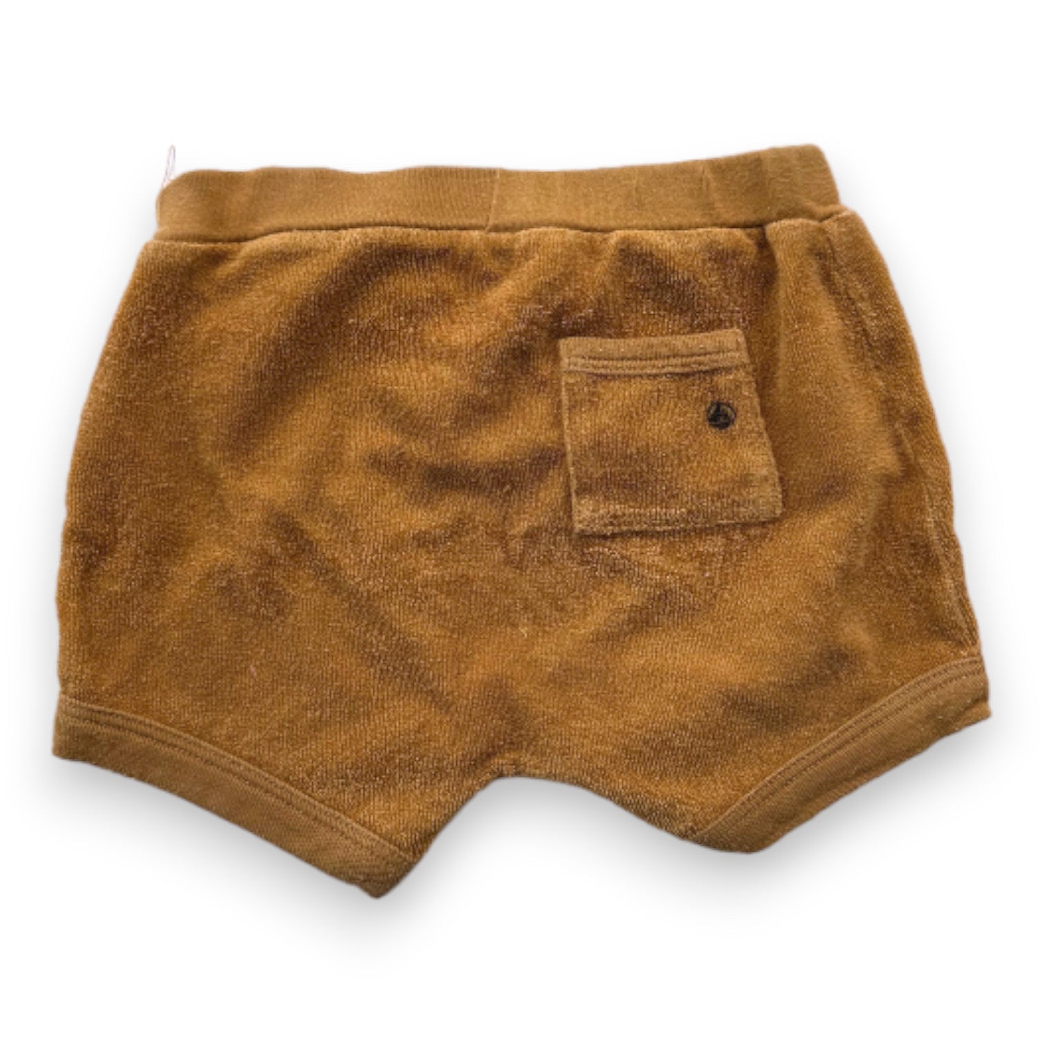 PETIT BATEAU - Braune Frottee-Shorts - 18 Monate