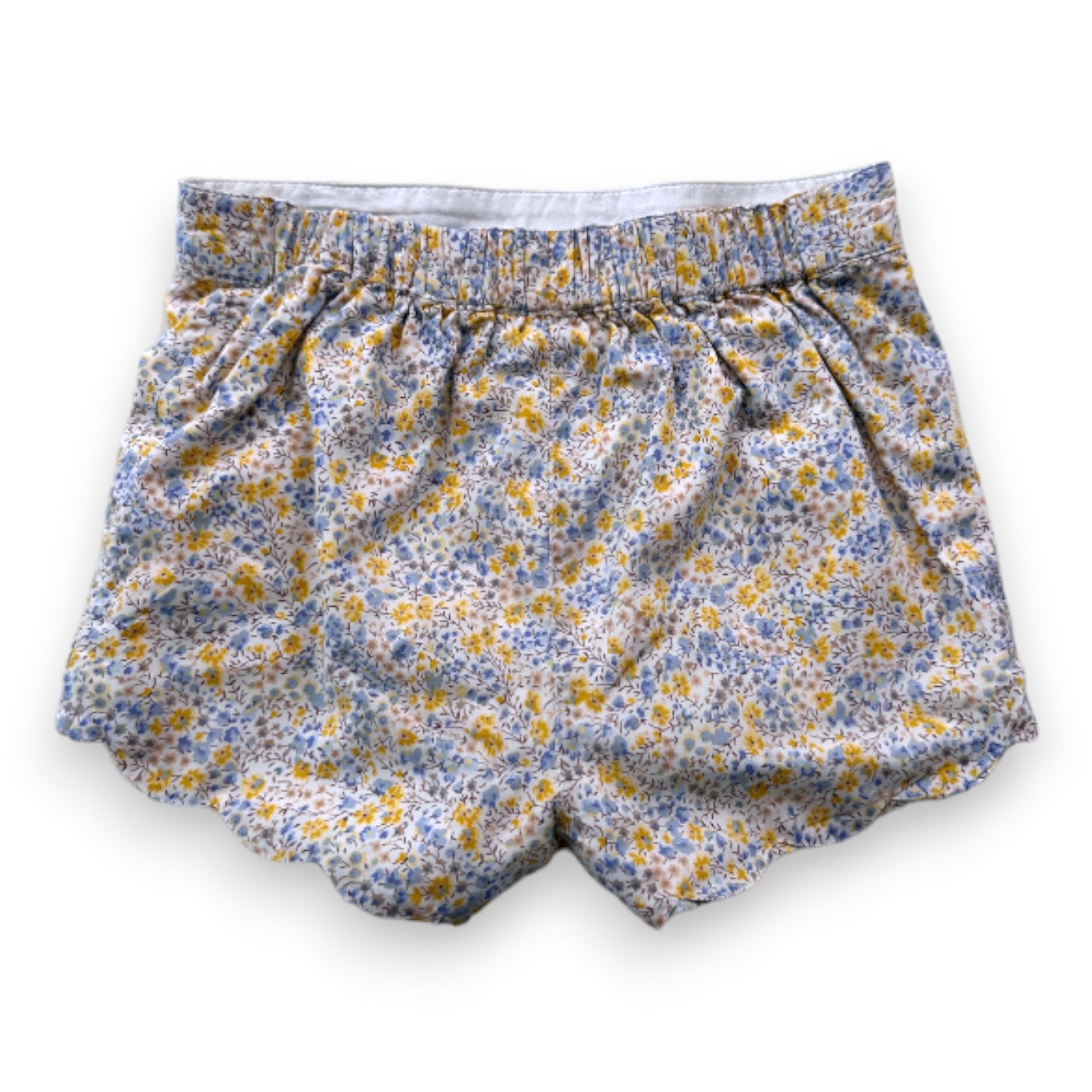 CYRILLUS - Weiße Shorts mit Blumenmuster - 18 Monate
