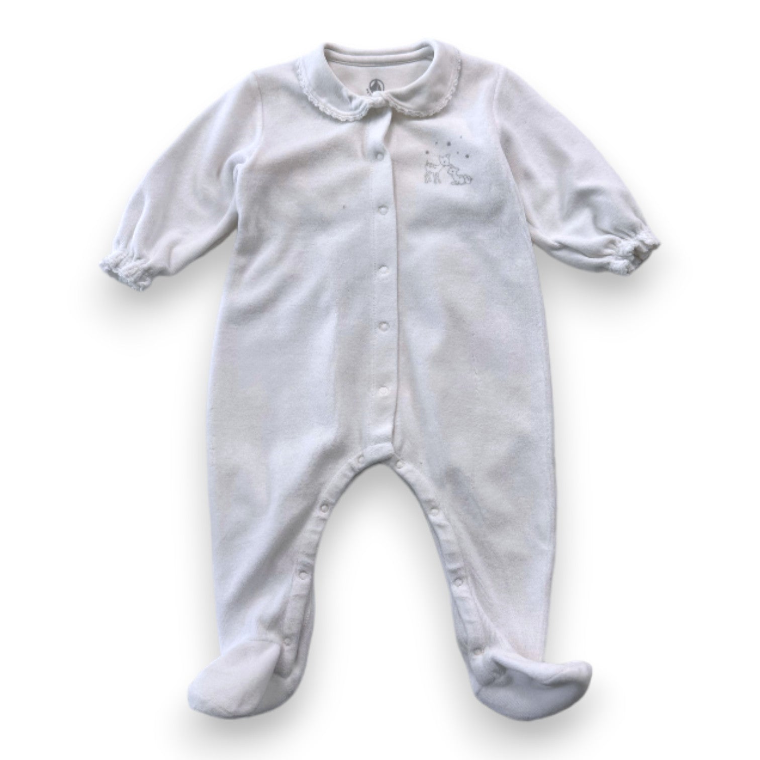 LITTLE BOAT - Weißer Pyjama - 6 Monate