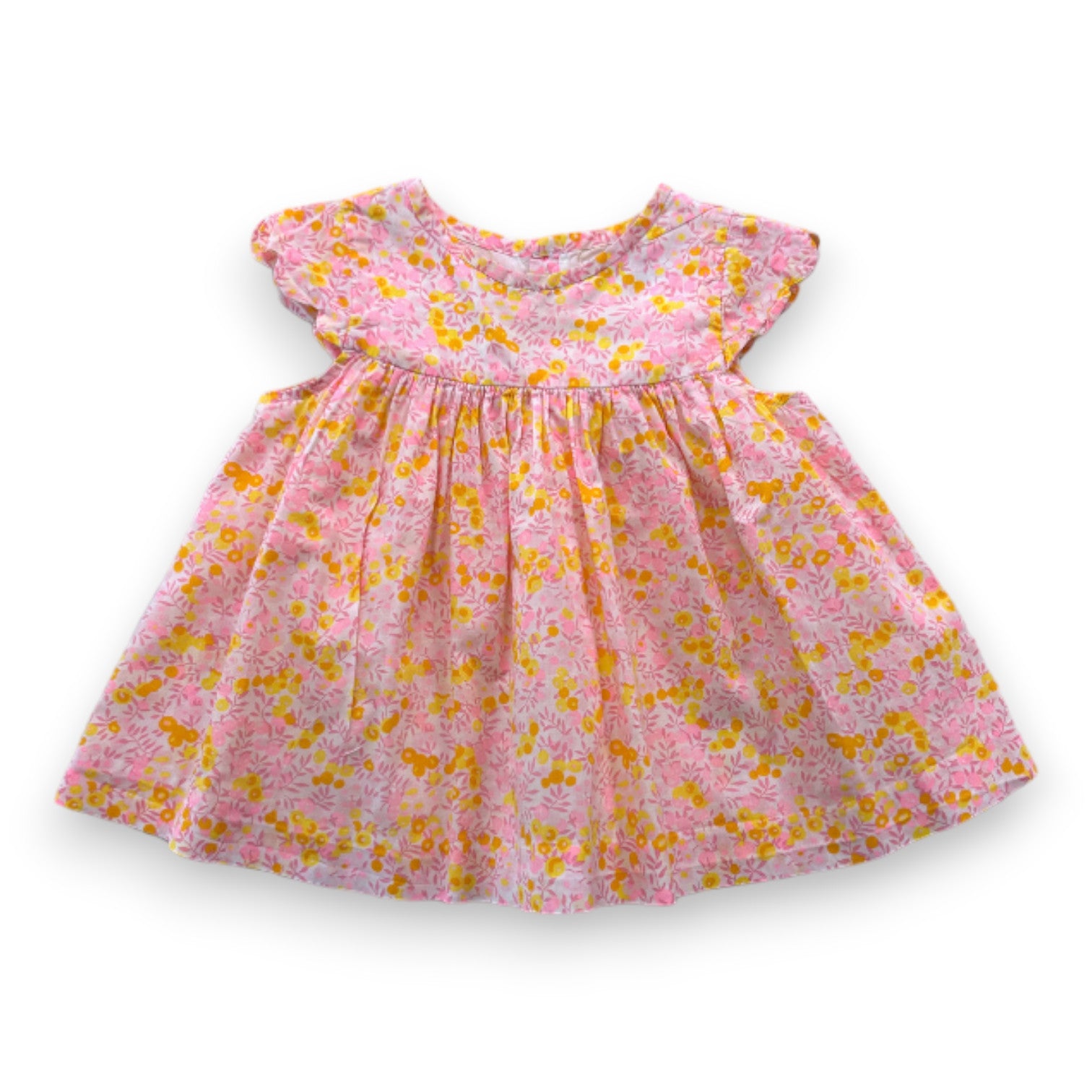 JACADI - Rosa Bluse mit Blumenmuster - 2 Jahre