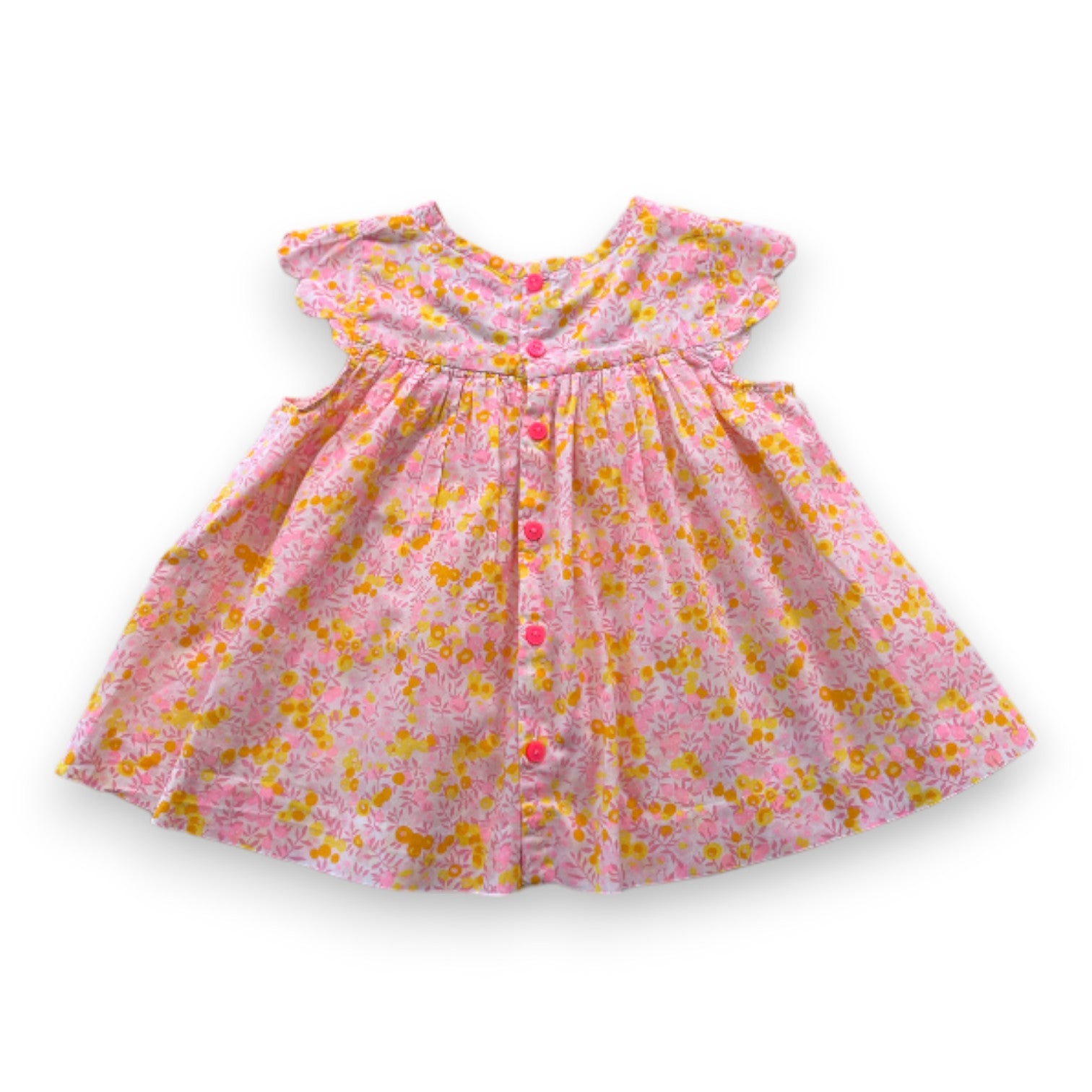 JACADI - Rosa Bluse mit Blumenmuster - 2 Jahre