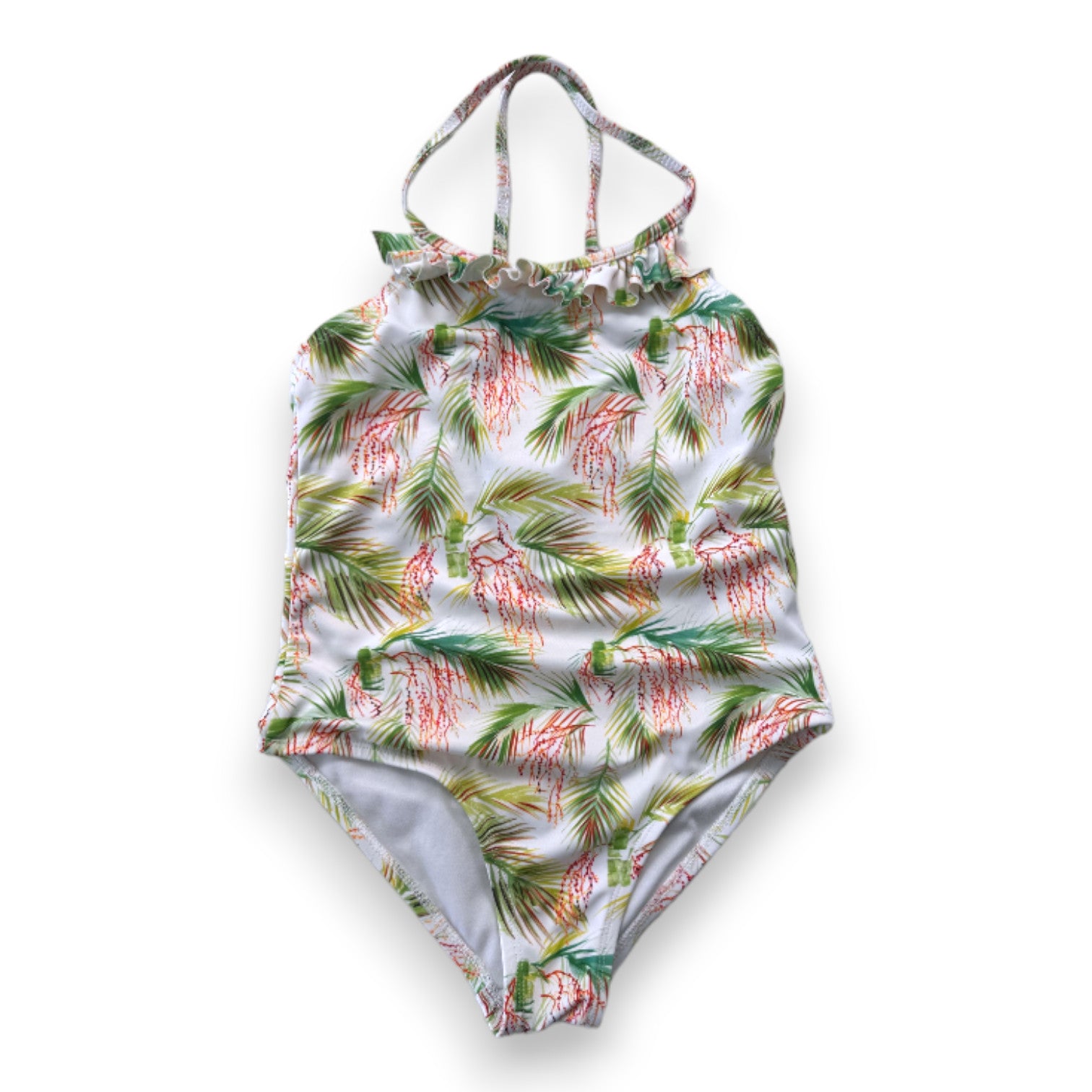 CYRILLUS - Weißer Badeanzug mit Aufdruck - 8 Jahre