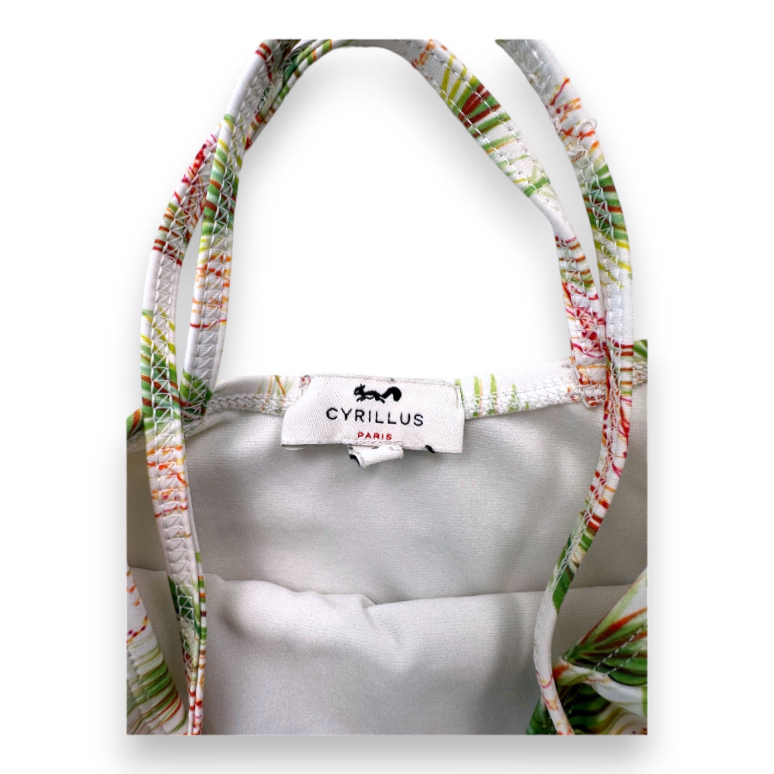 CYRILLUS - Weißer Badeanzug mit Aufdruck - 8 Jahre