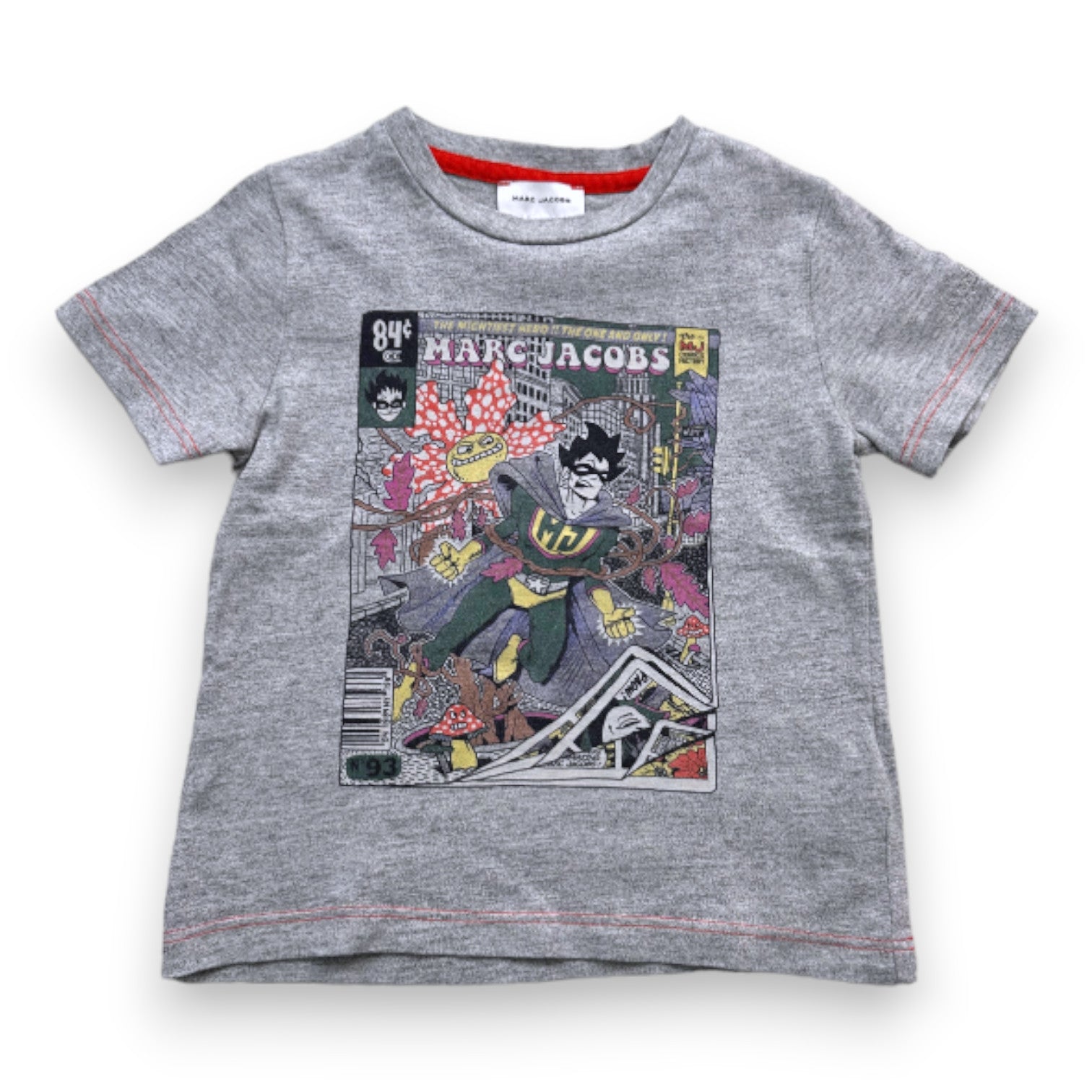 MARC JACOBS - Grey short-sleeved printed T-shirt - 4 years