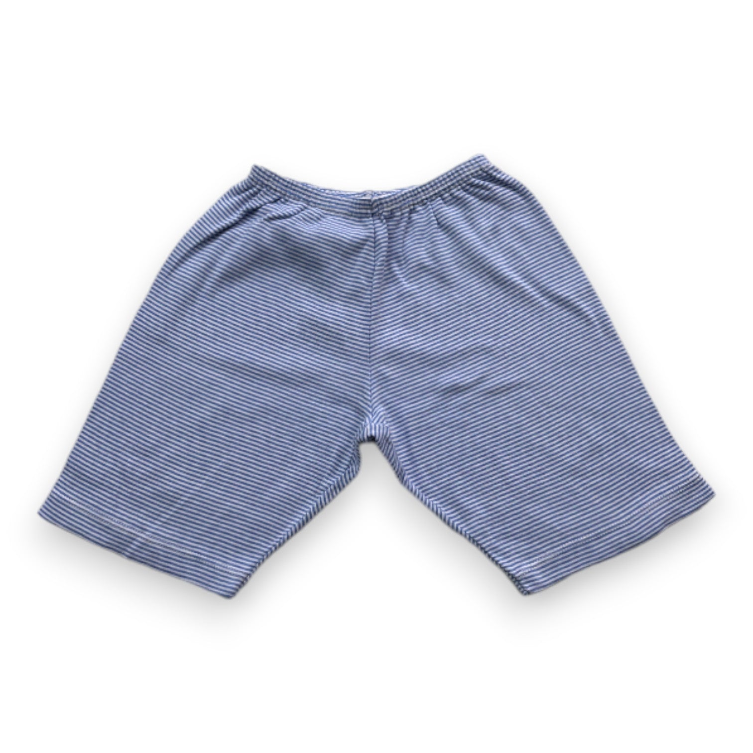 PETIT BATEAU - Blue and white striped shorts - 4 years