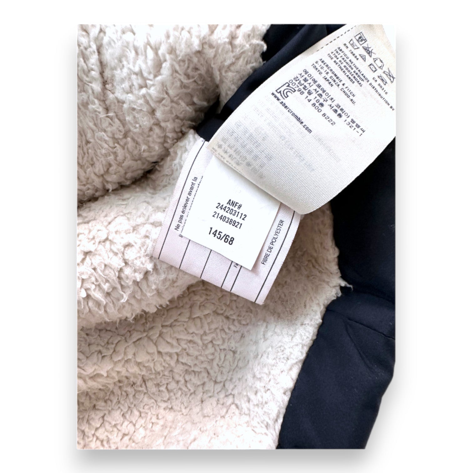 ABERCROMBIE - Marineblaue ärmellose Daunenjacke - 11 Jahre