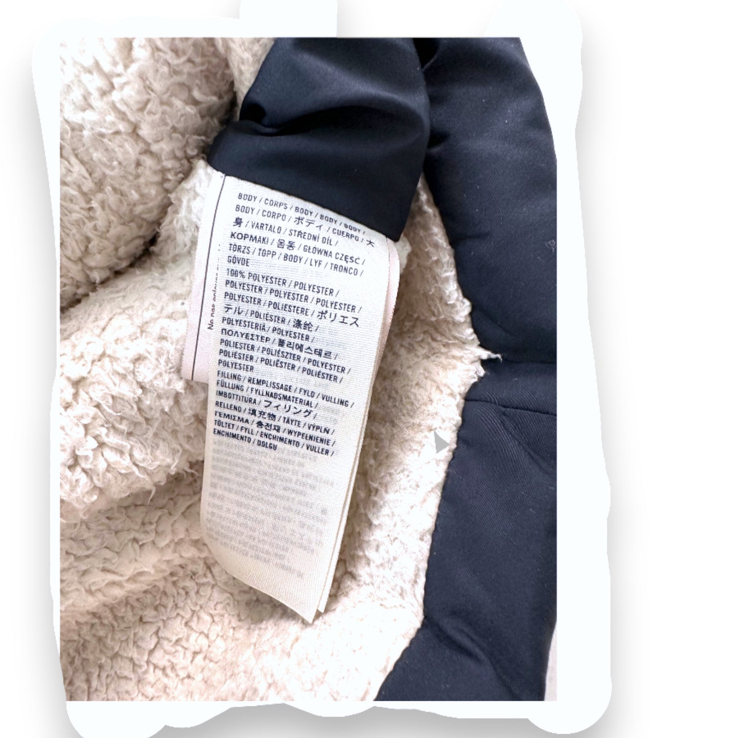 ABERCROMBIE - Marineblaue ärmellose Daunenjacke - 11 Jahre