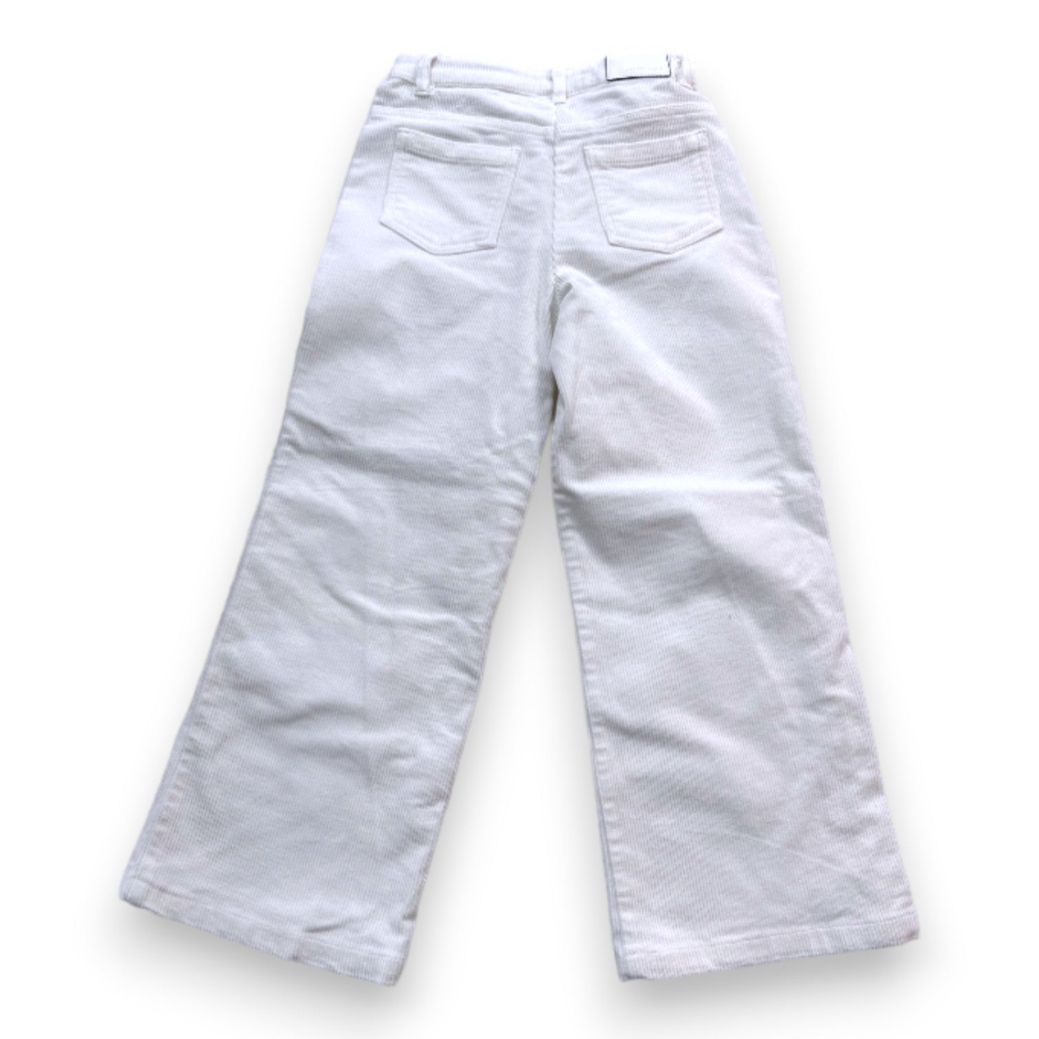 JACADI - White velvet pants - 8 years