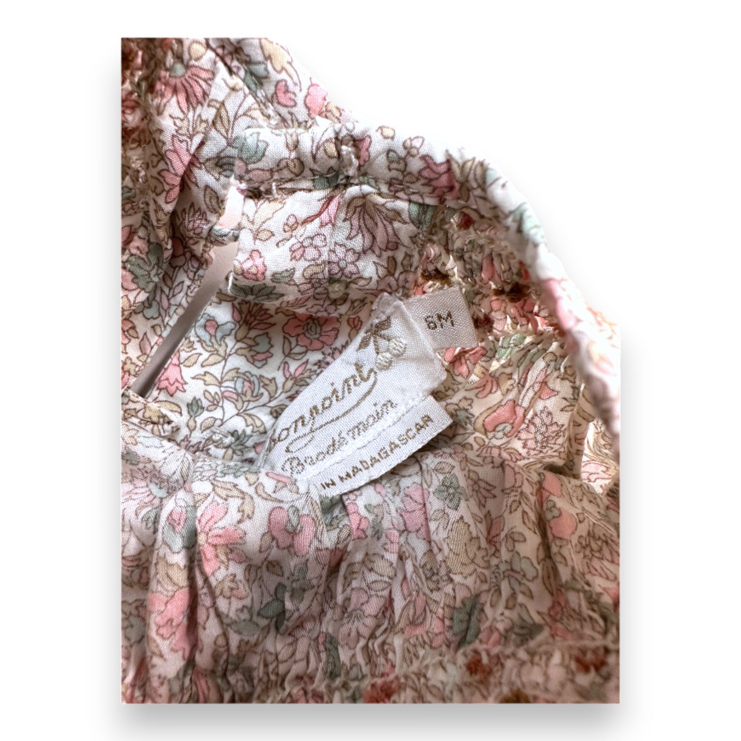 BONPOINT - White floral blouse - 6 months