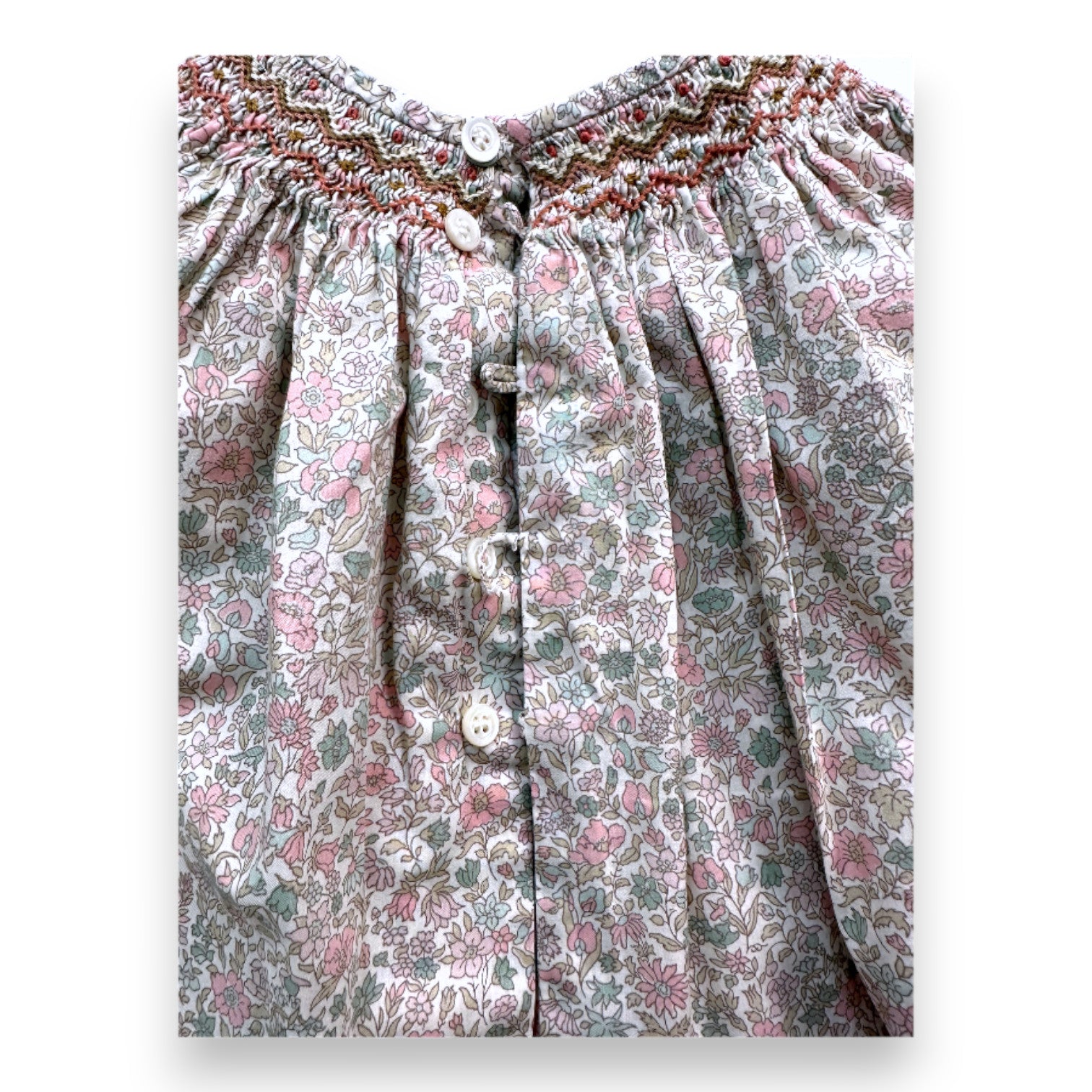 BONPOINT - White floral blouse - 6 months