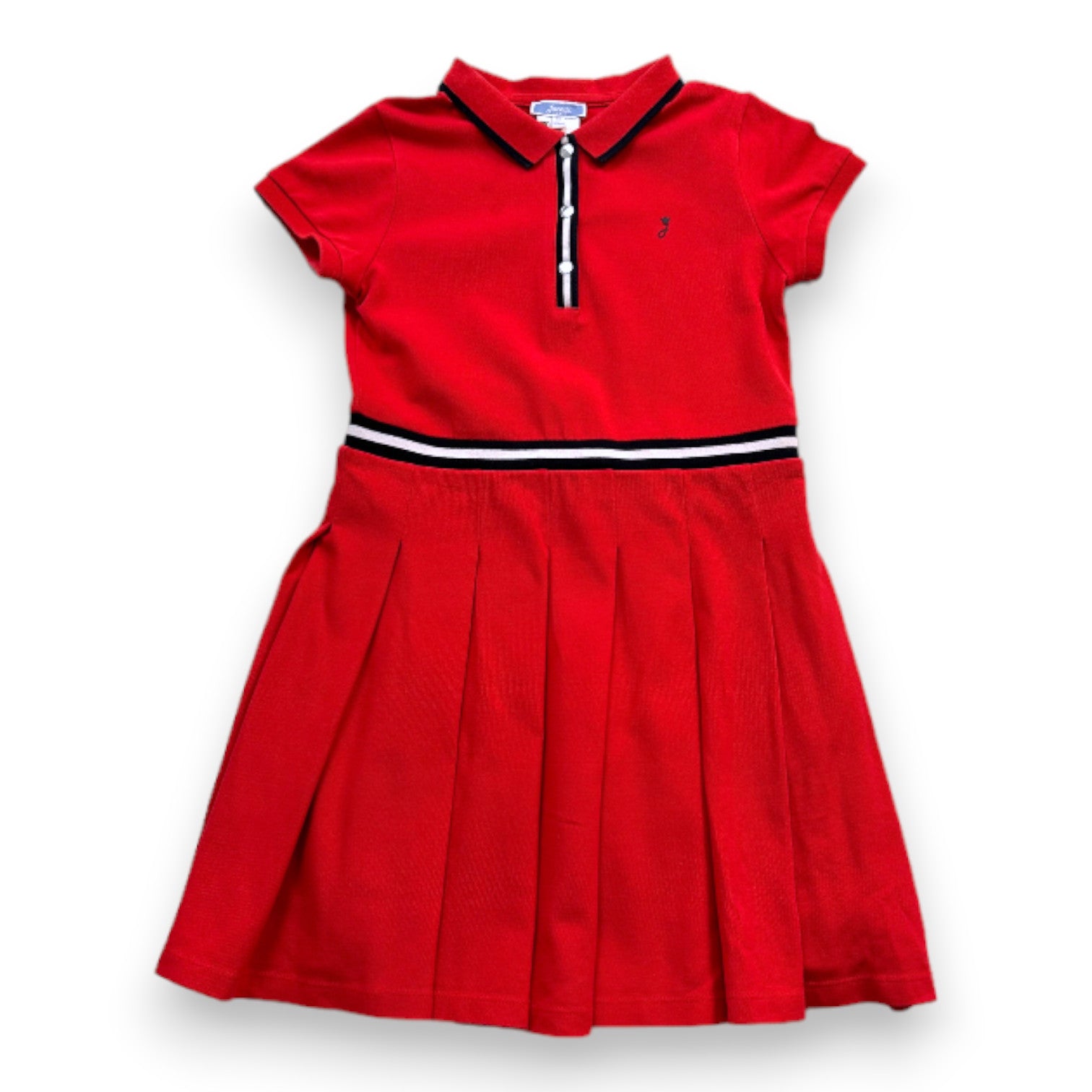 JACADI - Red polo dress - 8 years