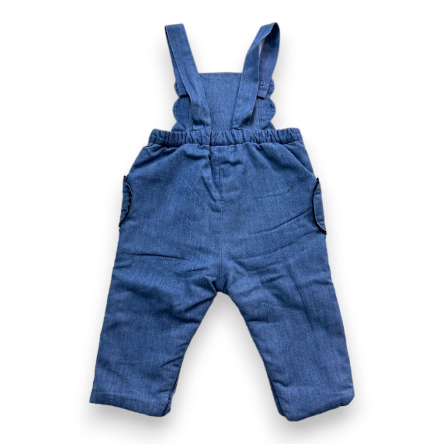JACADI - Blue denim overalls - 6 months