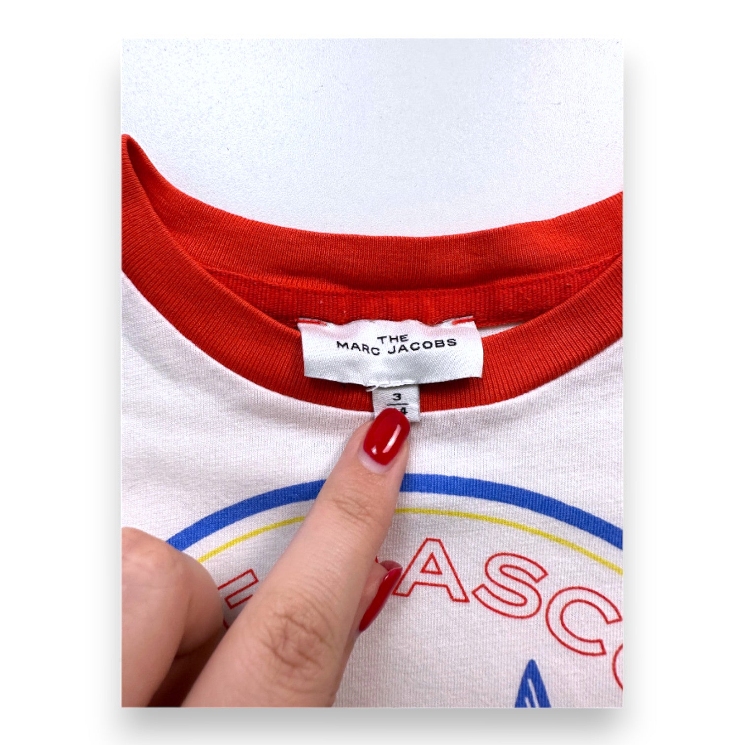 MARC JACOBS - T-shirt blanc avec imprimé - 3 ans