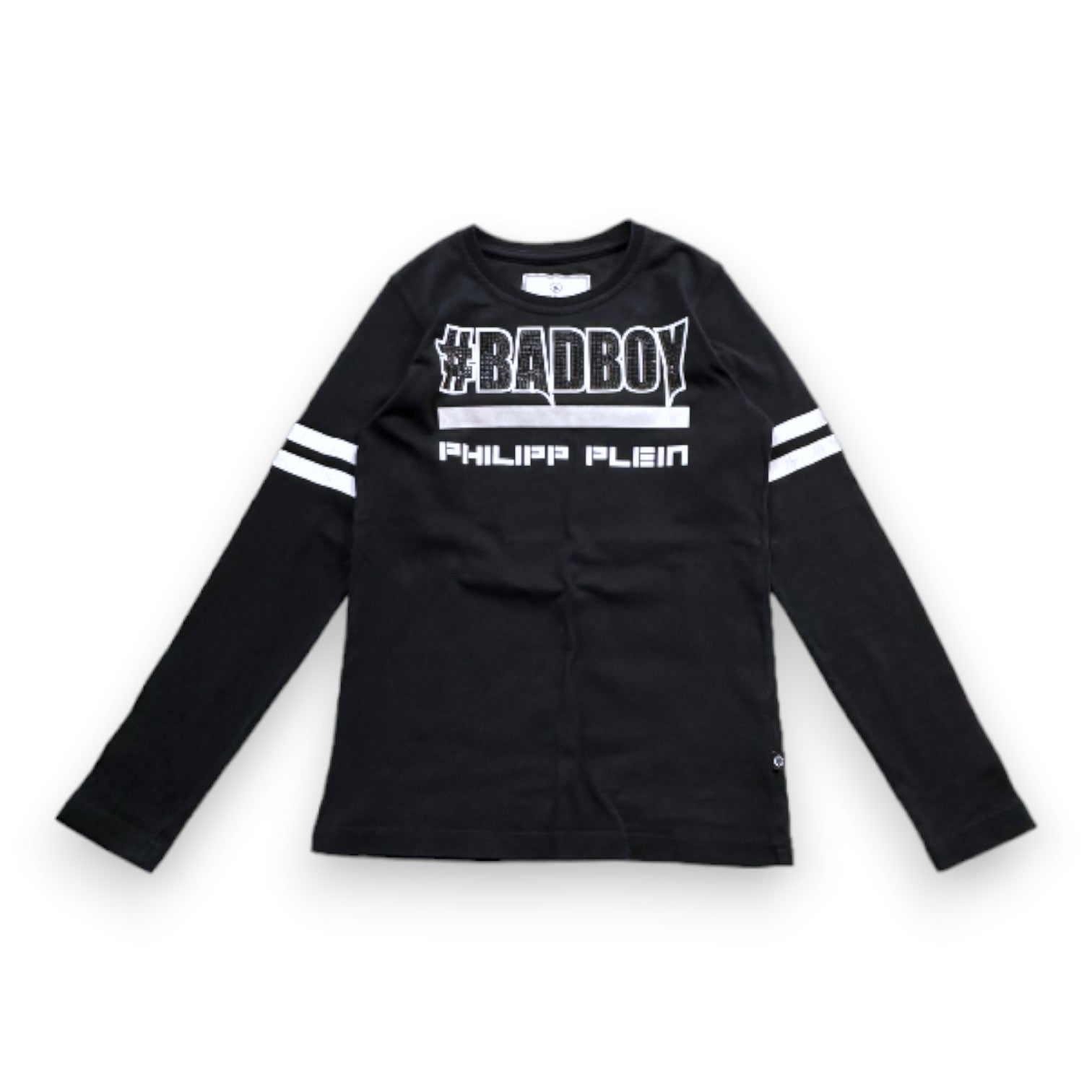 PLILIPP PLEIN - Black long-sleeved t-shirt with print - 8 years