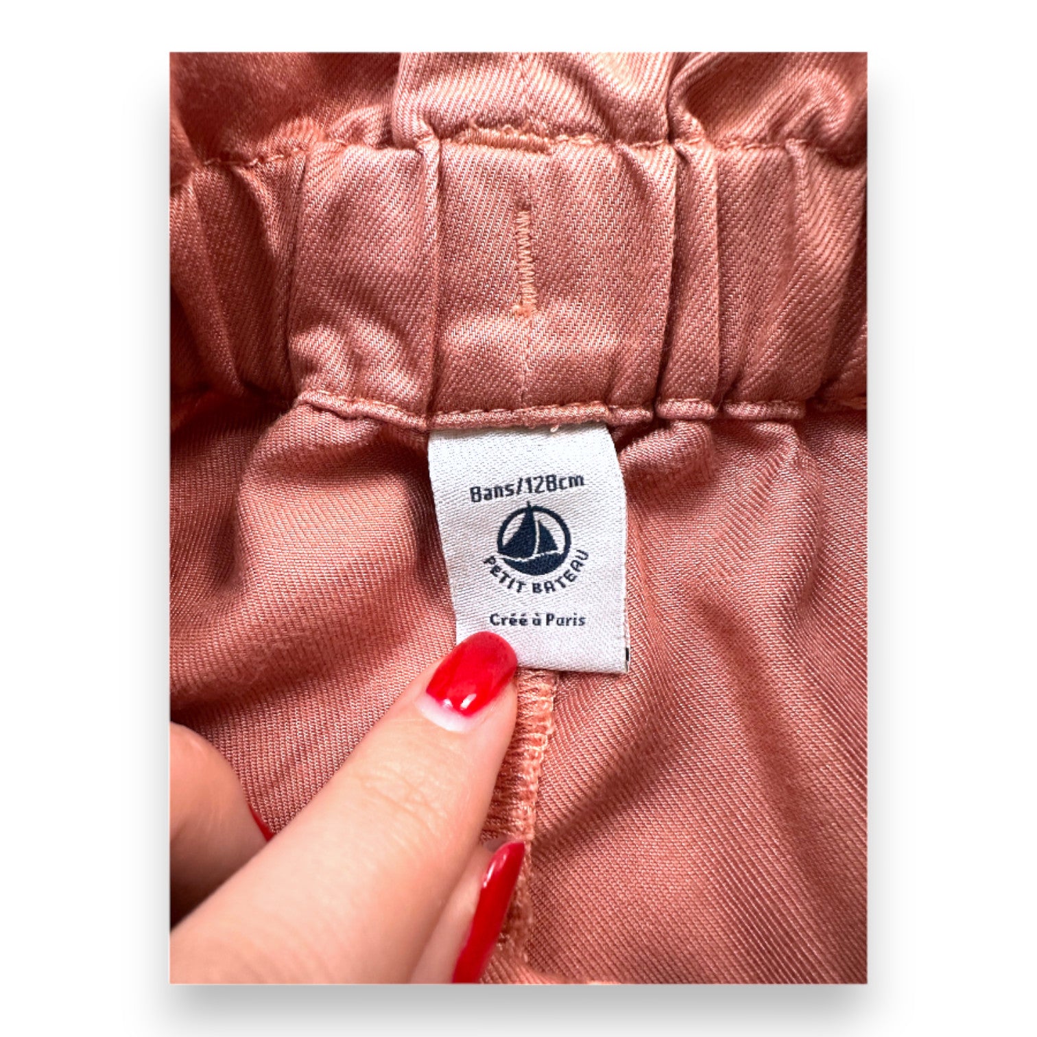 PETIT BATEAU - Pantalon rose fluide - 8 ans