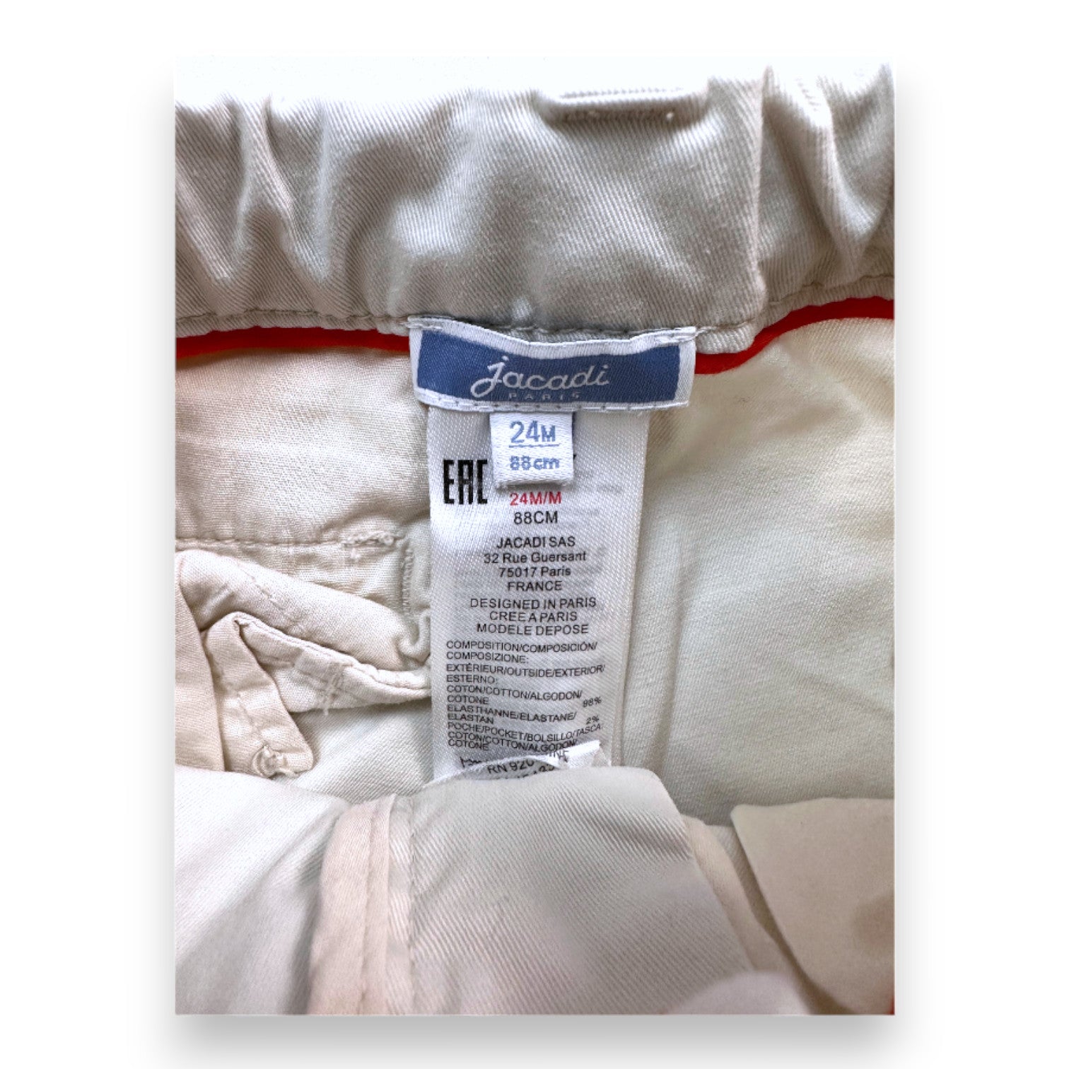 JACADI - Pantalon gris - 2 ans