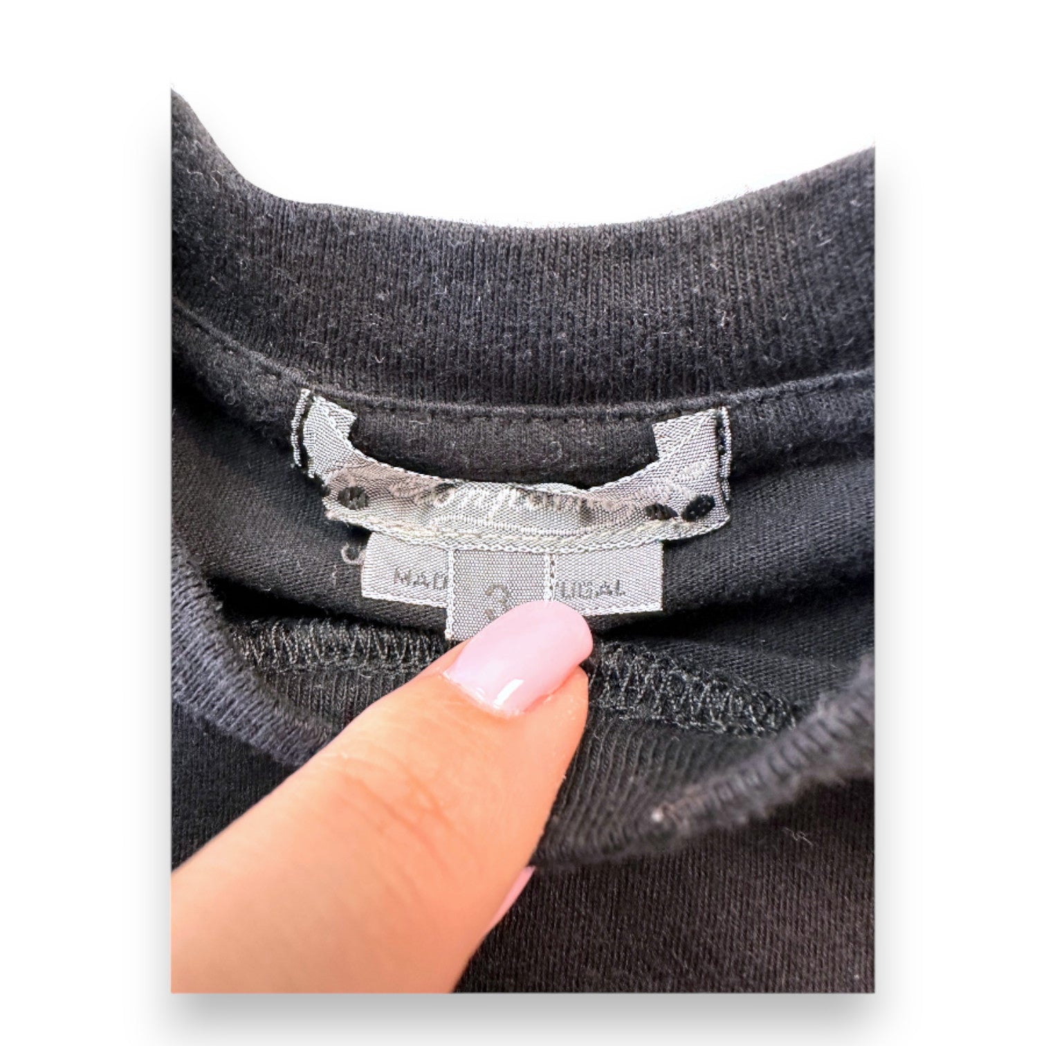 BONPOINT - Black short-sleeved T-shirt - 3 years