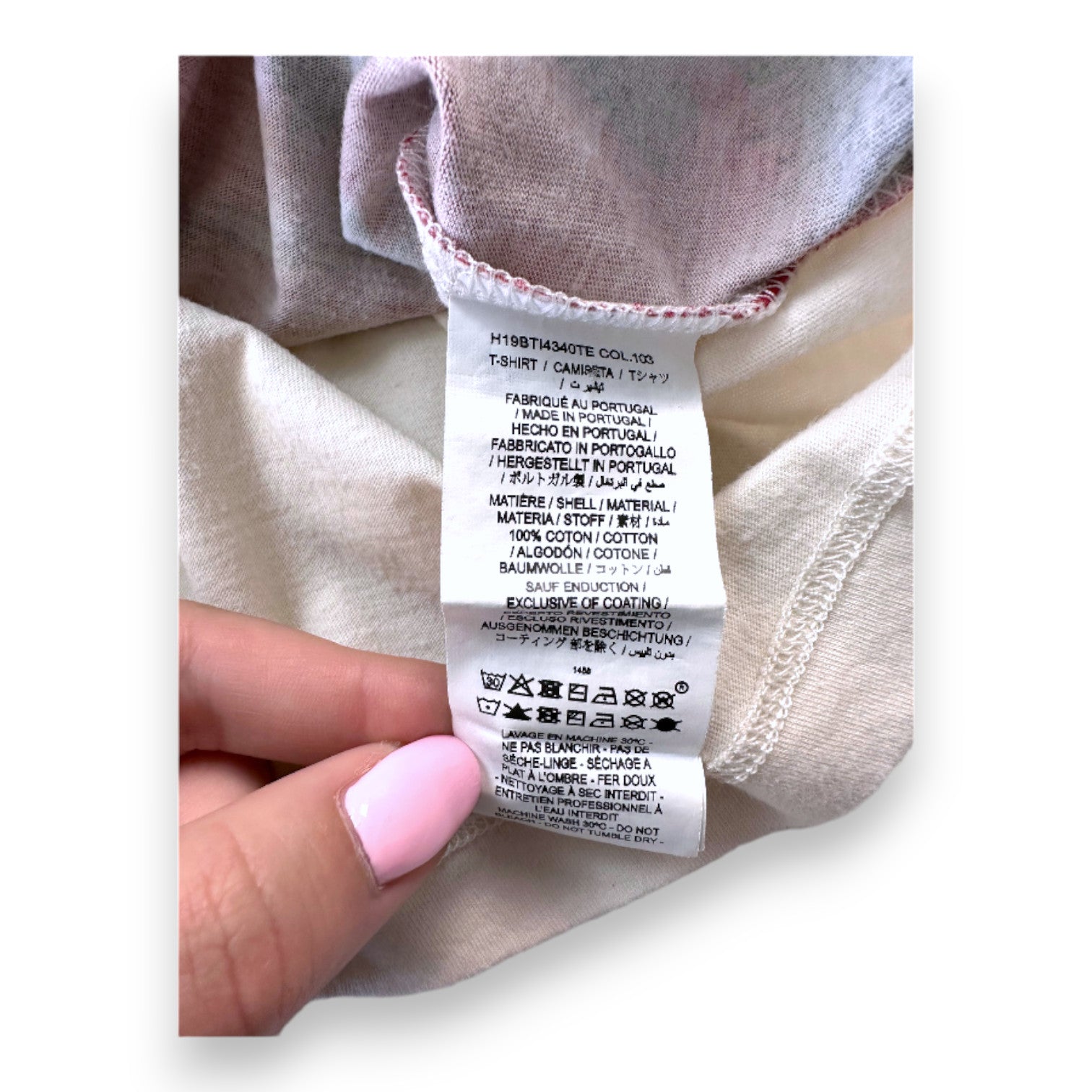 BONPOINT - Beige long-sleeved T-shirt with print - 3 years