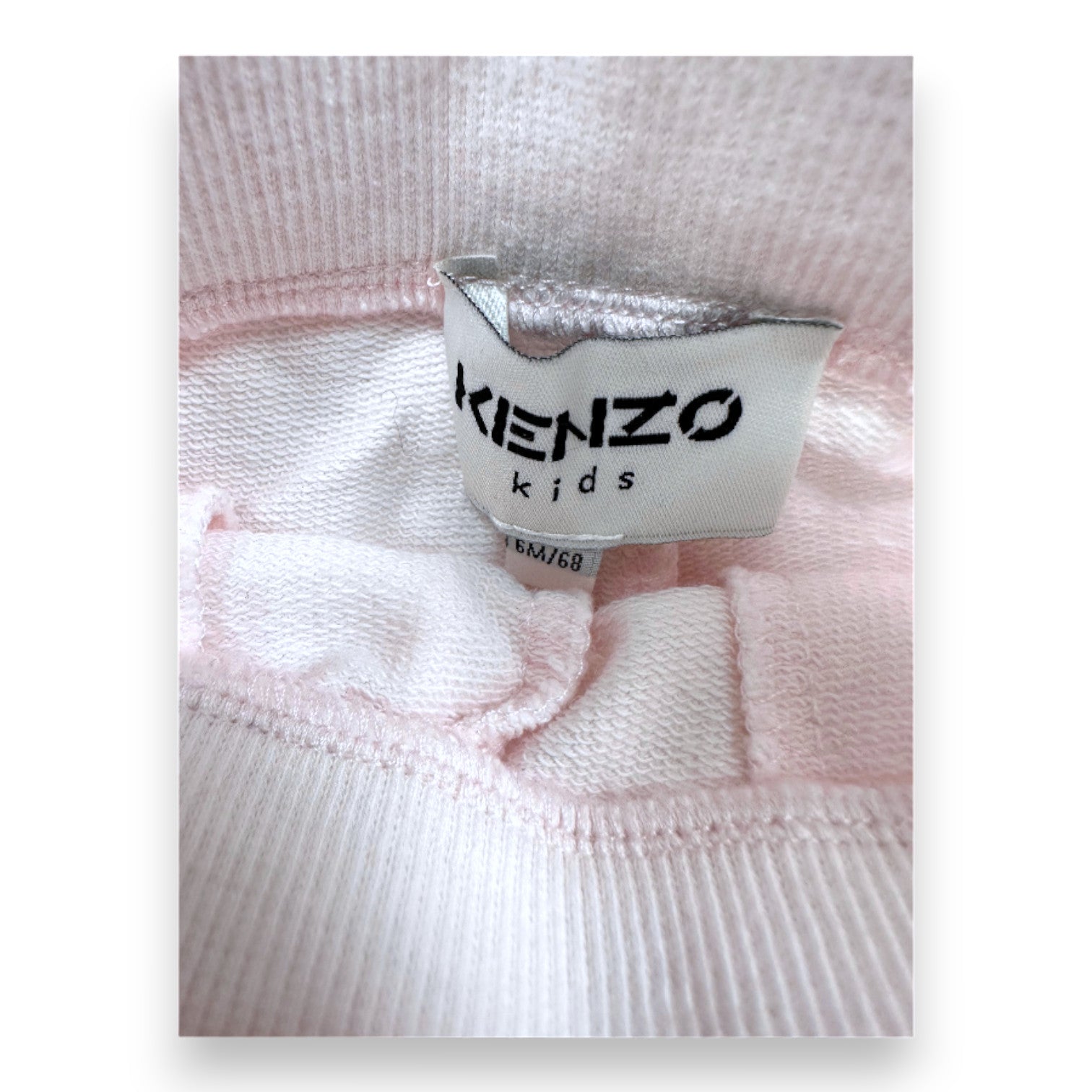KENZO - pink jogging pants with "Kenzo" print - 6 months