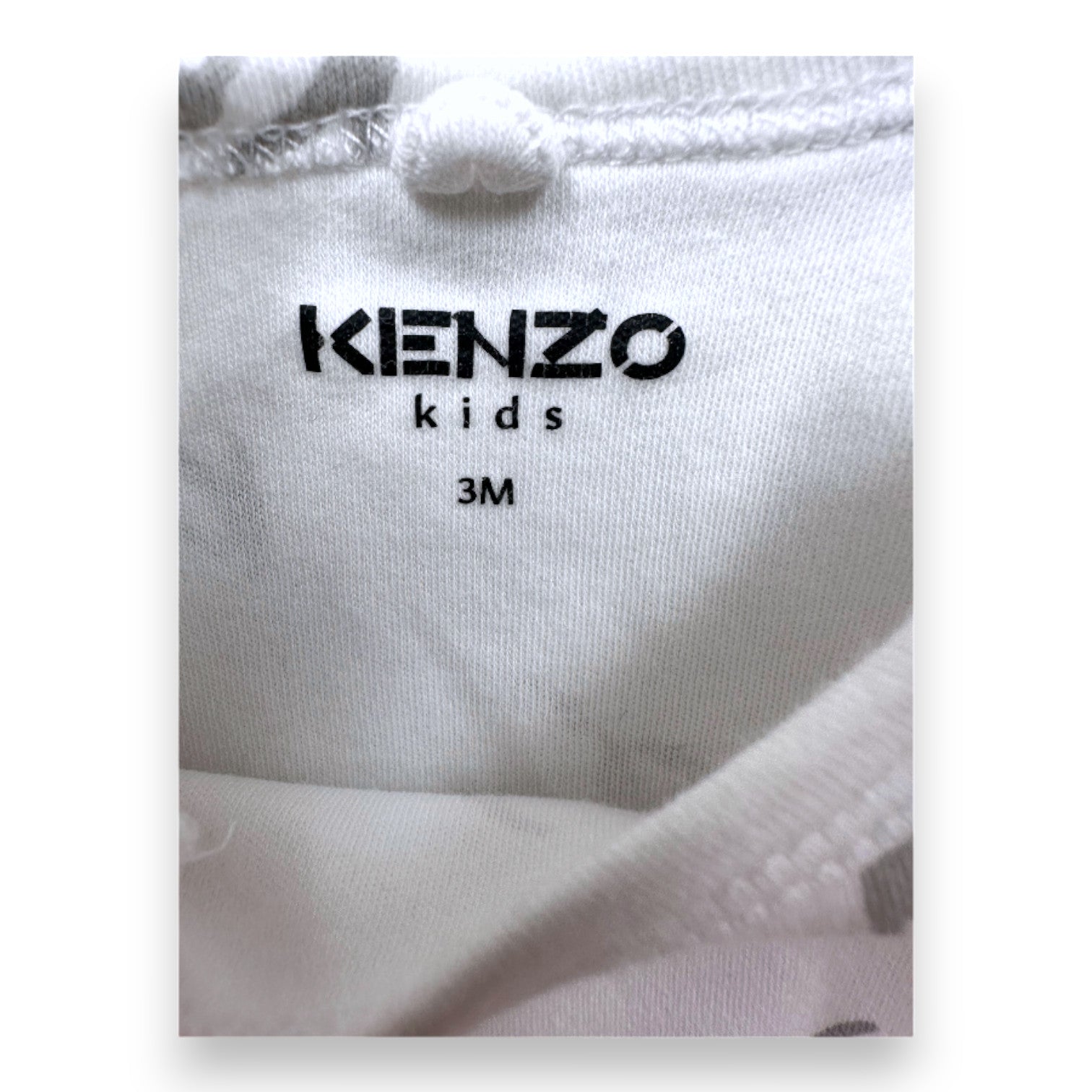 KENZO - White pajamas with "Kenzo" print - 3 months