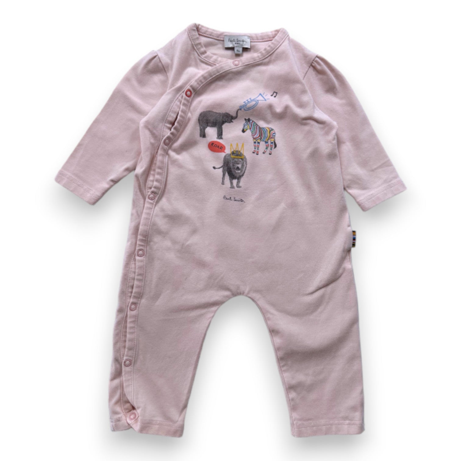 PAUL SMITH - Combianison rose avec imprimés - 6 mois
