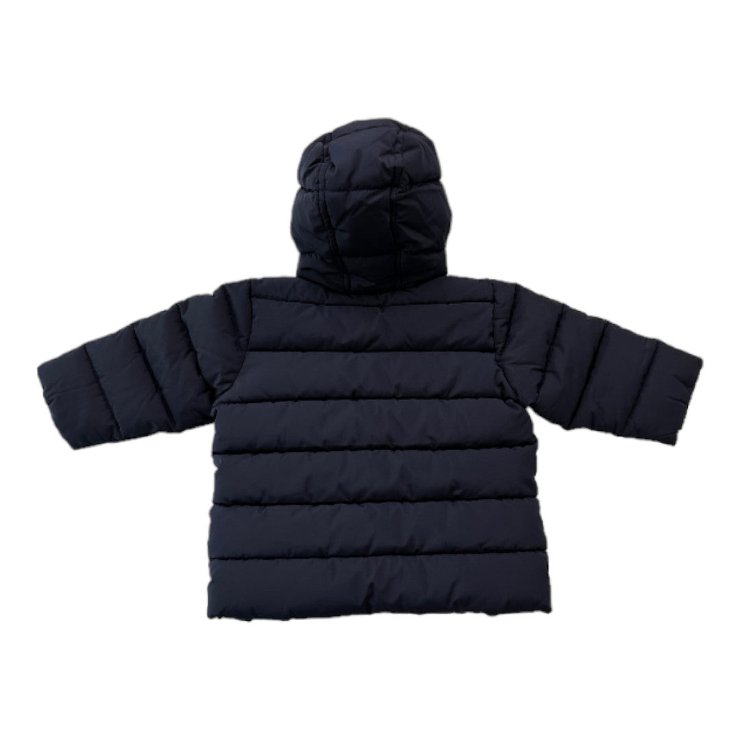 PETIT BATEAU - New navy blue down jacket - 6 months