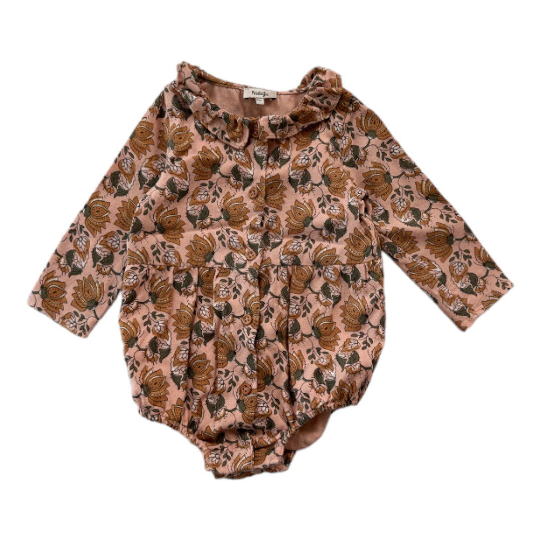 NATALYS - Pink floral romper - 6 months