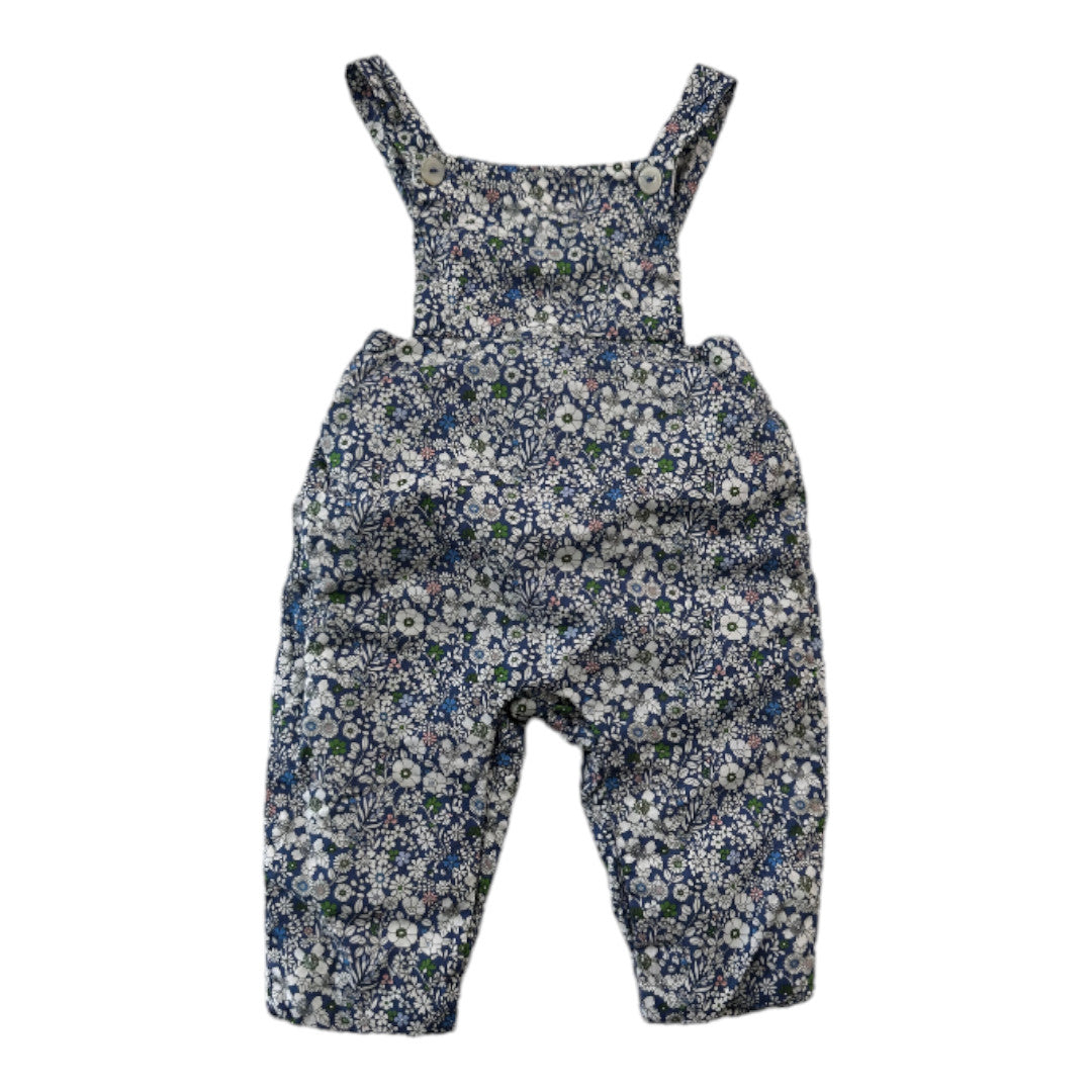 JACADI - Navy blue floral jumpsuit - 6 months