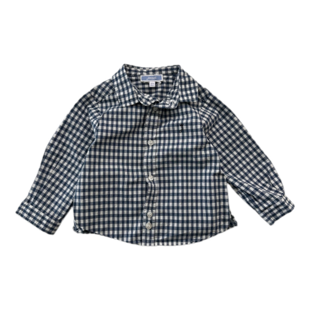 JACADI - Blue gingham shirt - 12 months