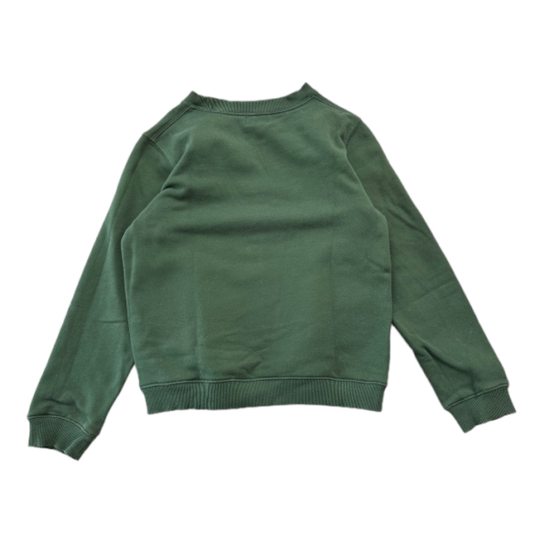 CYRILLUS - Green long-sleeved sweatshirt with embroidery - 12 years
