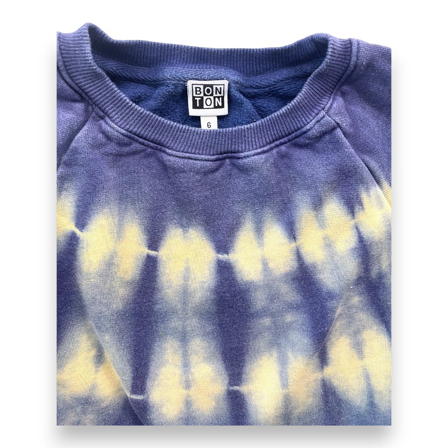 BONTON - Blaues Batik-Sweatshirt - 6 Jahre