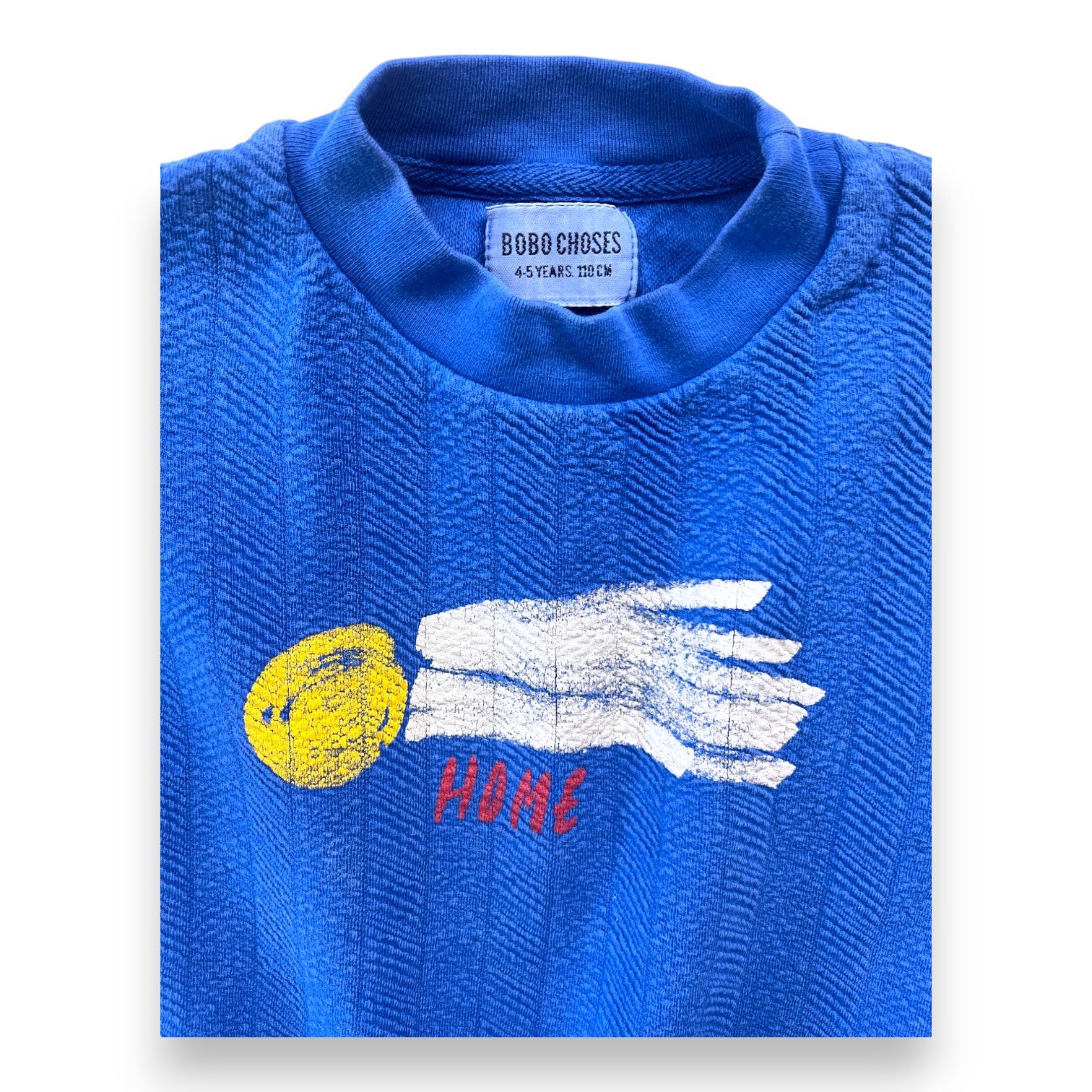 BOBO CHOSES - Blaues Sweatshirt "Home" - 4/5 Jahre
